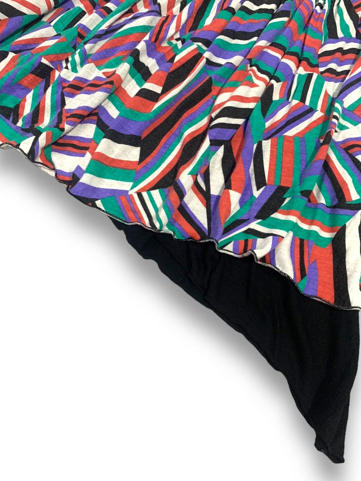 Japanese Brand Vintage Majestic Legon Geometric Stretchable Mini Skirt Size 26" / US 2 / IT 38 - 6 Thumbnail