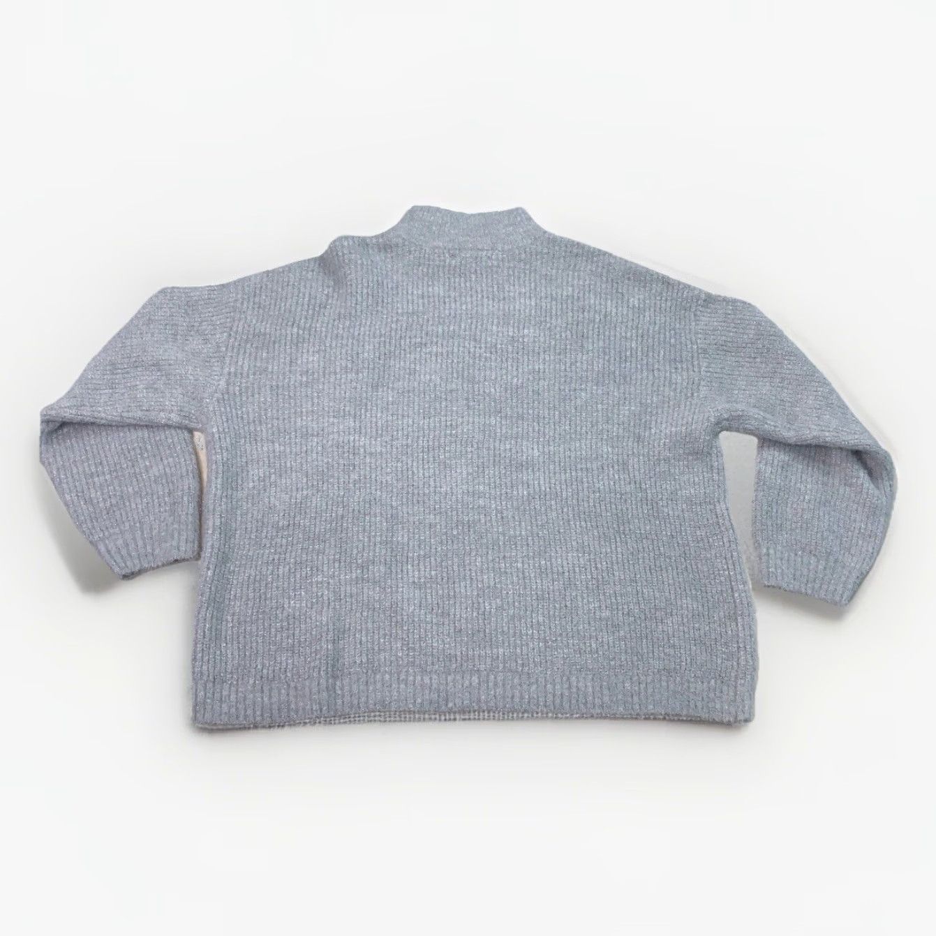 Vintage Maurices 1X Jeweled Fuzzy Mock Neck Knit Sweater NWT12847 Sweater Women Plus Gray Long Sleeve Pullover Winter Size XL / US 12-14 / IT 48-50 - 7 Thumbnail