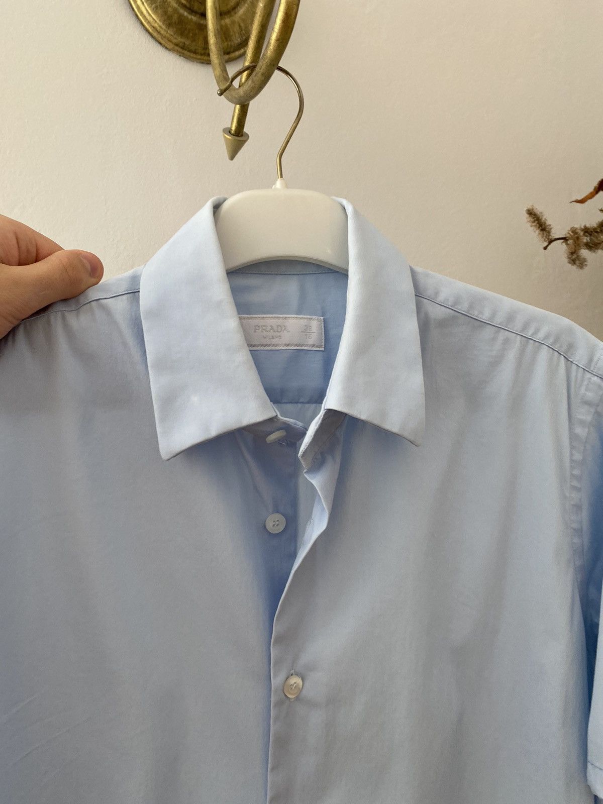 Prada Vintage Prada Short Sleeve Shirt Button Up Size US S / EU 44-46 / 1 - 2 Thumbnail
