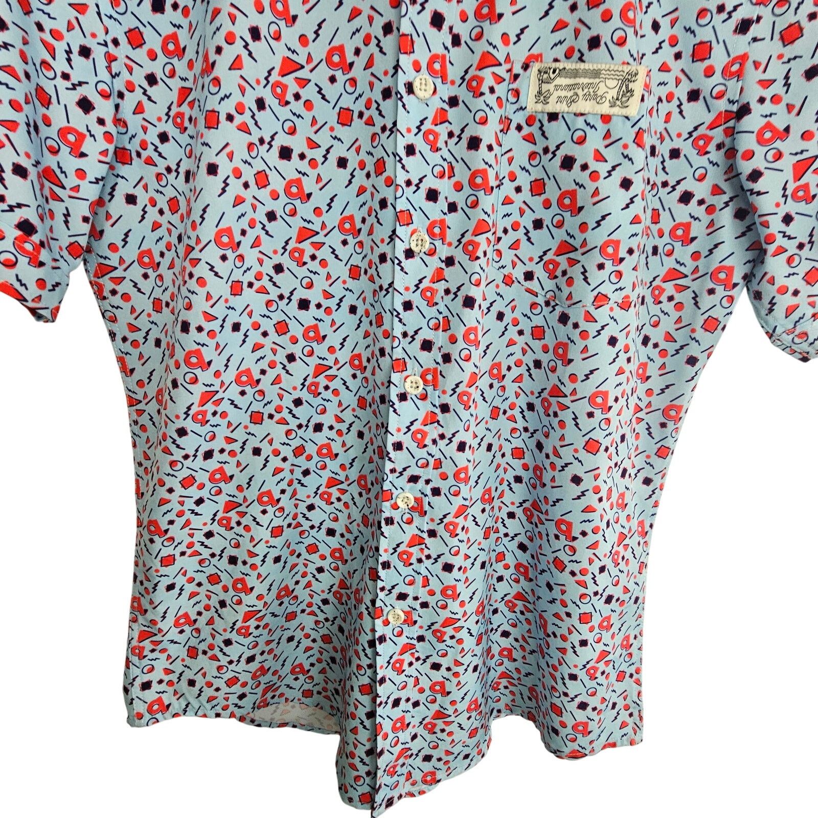 Paige PSI International Shirt Blue All Over Print Short Sleeve S Size US S / EU 44-46 / 1 - 3 Thumbnail