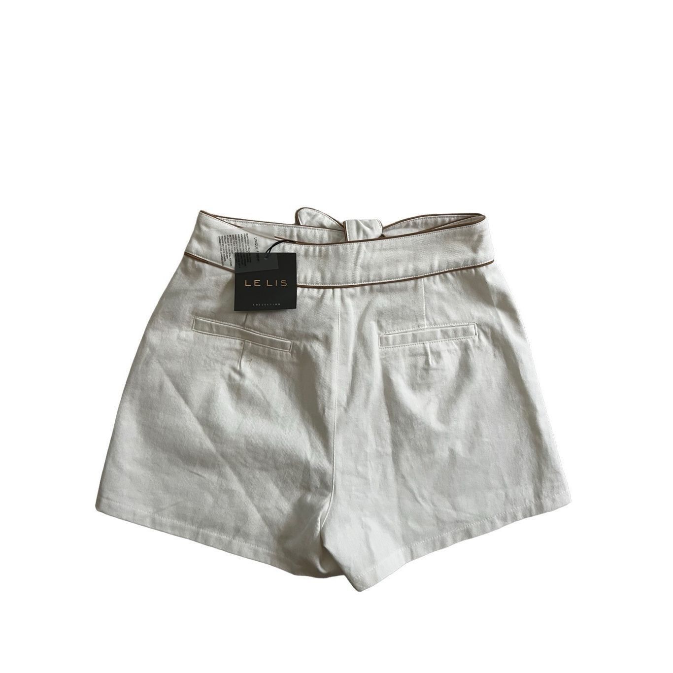 Ralph Lauren Le lis ivory denim tie shorts Size 27" / US 4 / IT 40 - 4 Thumbnail