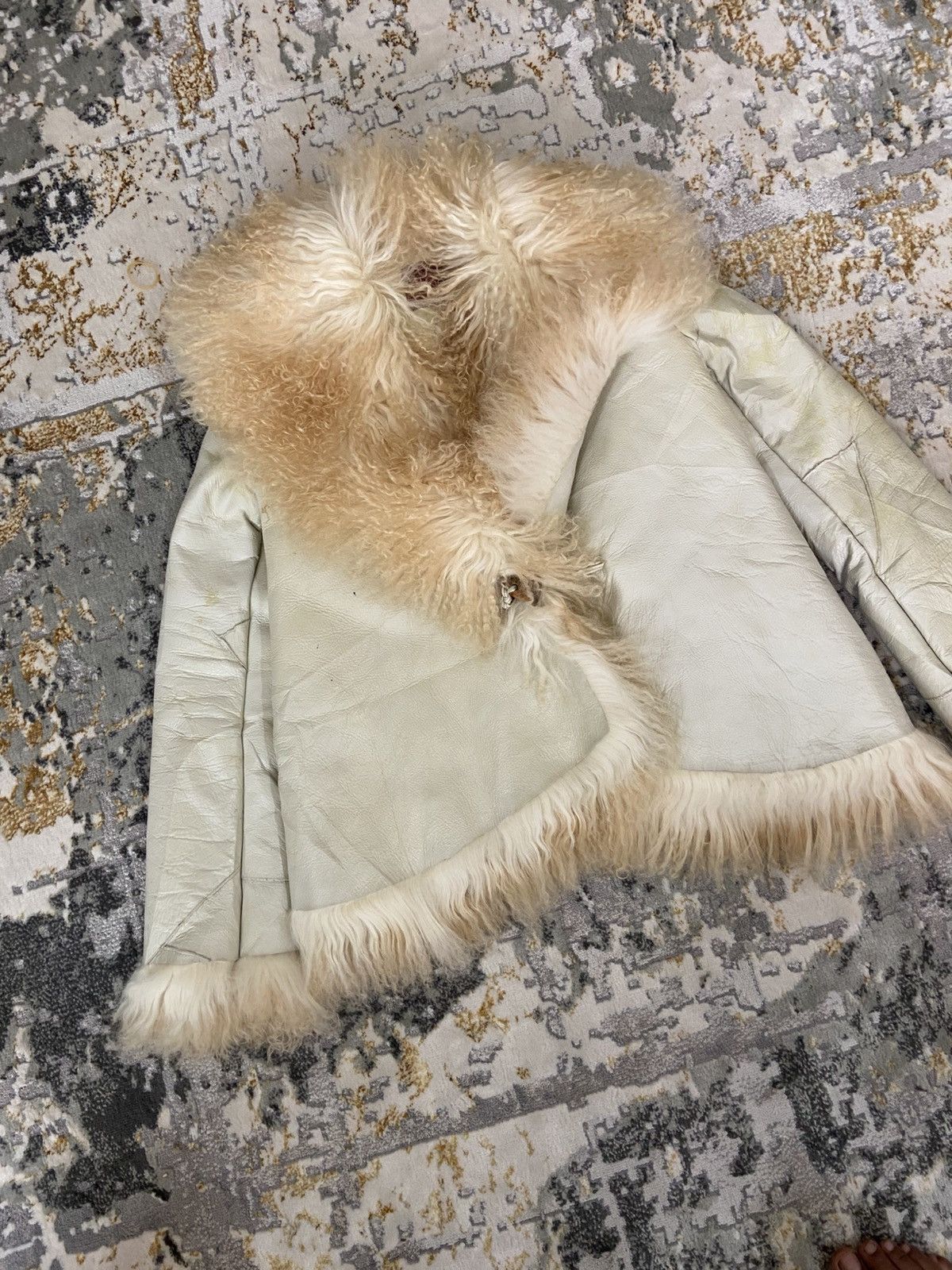 Leather VINTAGE JINES TIBETAN LAMB SHEARLING JACKET Size XS / US 0-2 / IT 36-38 - 2 Thumbnail