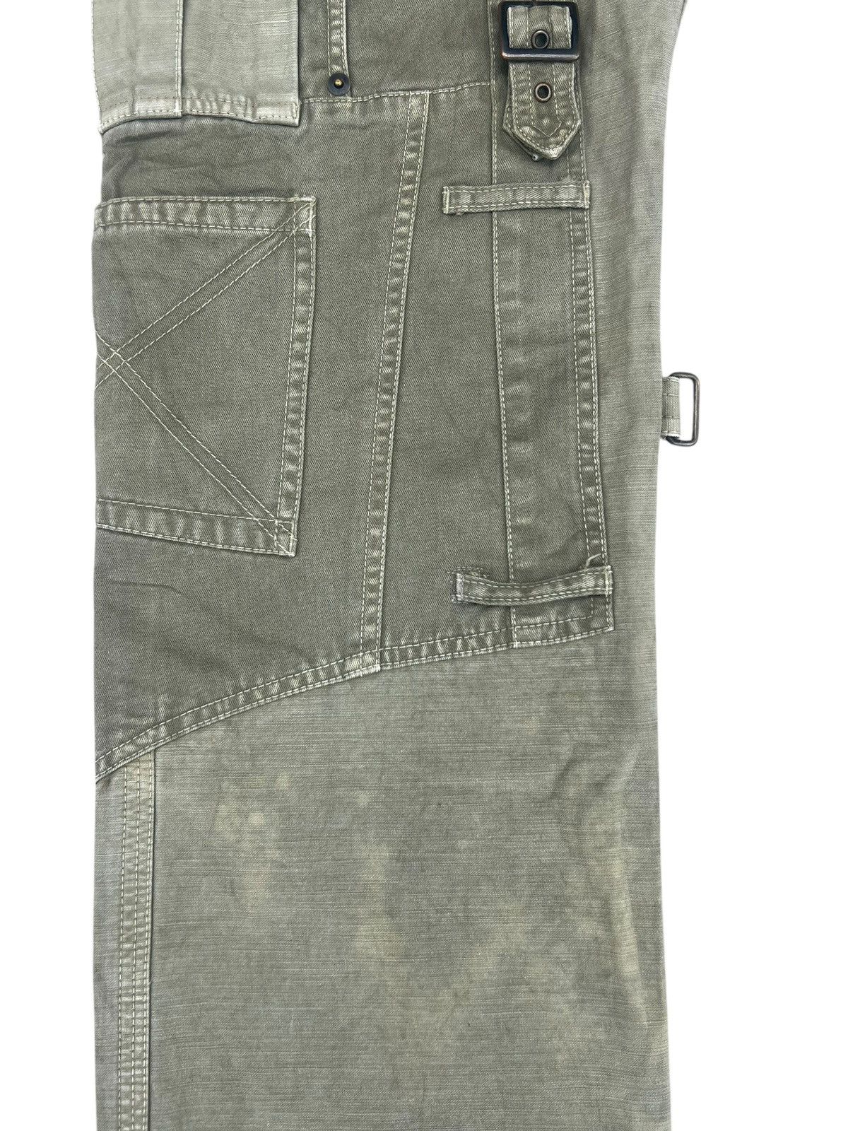Kiminori Morishita HALB Japan Multi Pocket Fade Olive Green Trouser Pant Size US 32 / EU 48 - 7 Thumbnail