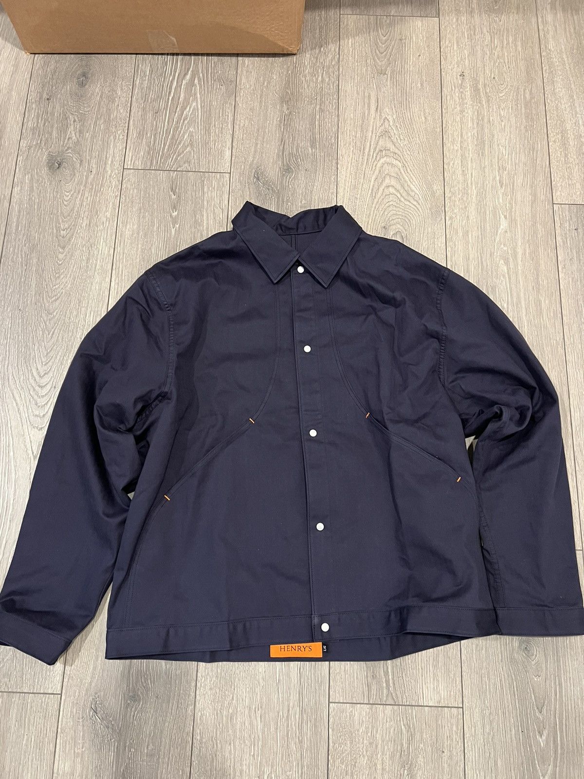 HENRY'S Navy Swoop Jacket | Grailed
