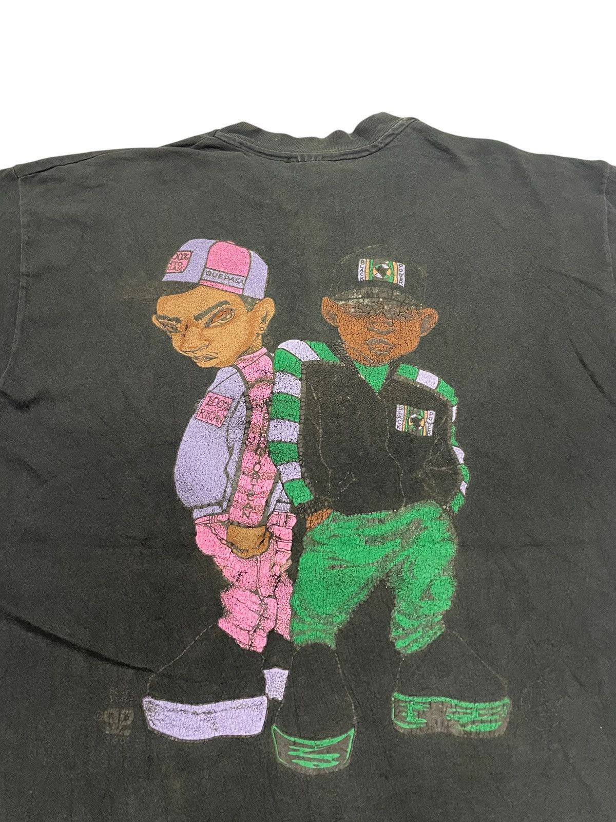 Band Tees × Rap Tees × Vintage Vintage 90s Black Staff Rap tee Hip Hop T-shirt Size US L / EU 52-54 / 3 - 5 Thumbnail