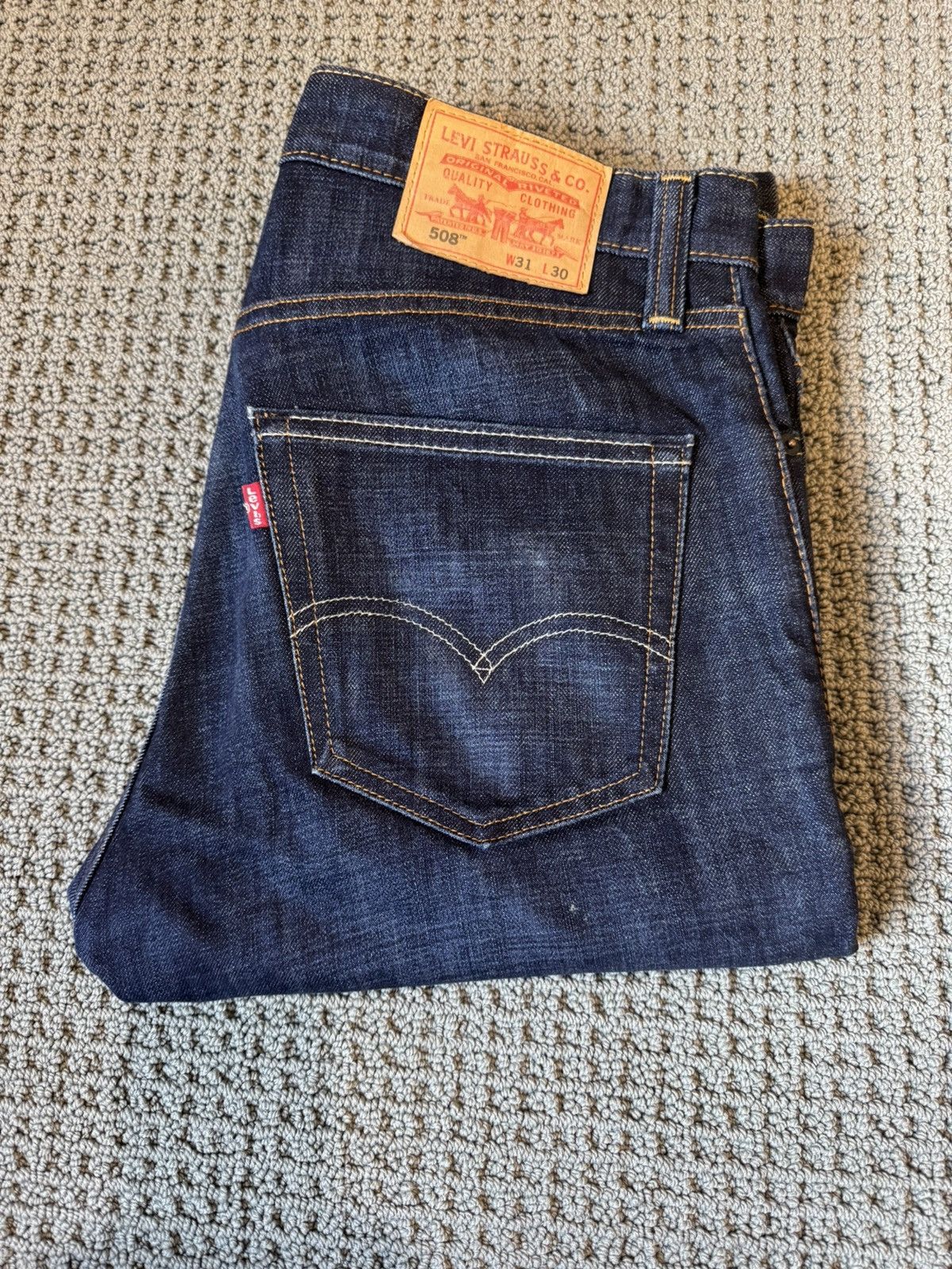 Levi's 508 Slim tapered. Discontinued style. 31x30 like new Size US 31 - 2 Thumbnail