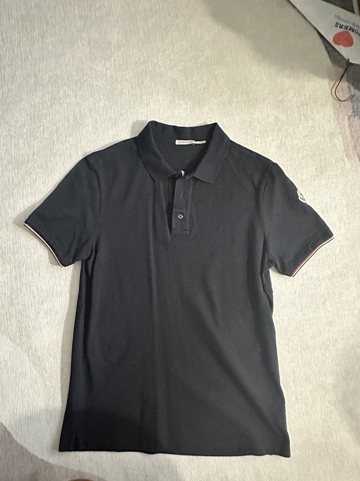 Moncler Moncler Logo-Patch Detail Polo Shirt Size US S / EU 44-46 / 1 - 1 Thumbnail