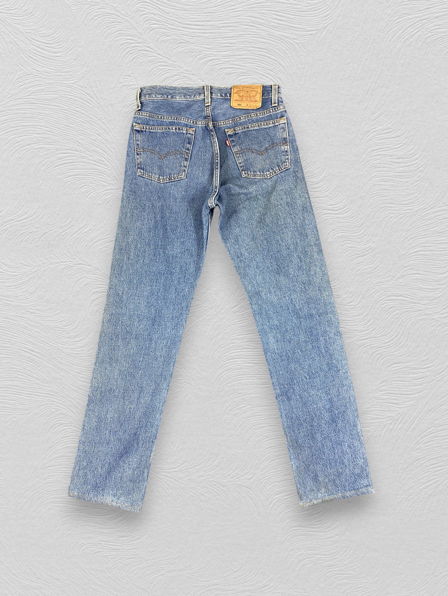 Japanese Brand Bluee Vintage Levis 501 USA Denim Jeans 29x32 - JN3158 Size US 29 - 2 Thumbnail