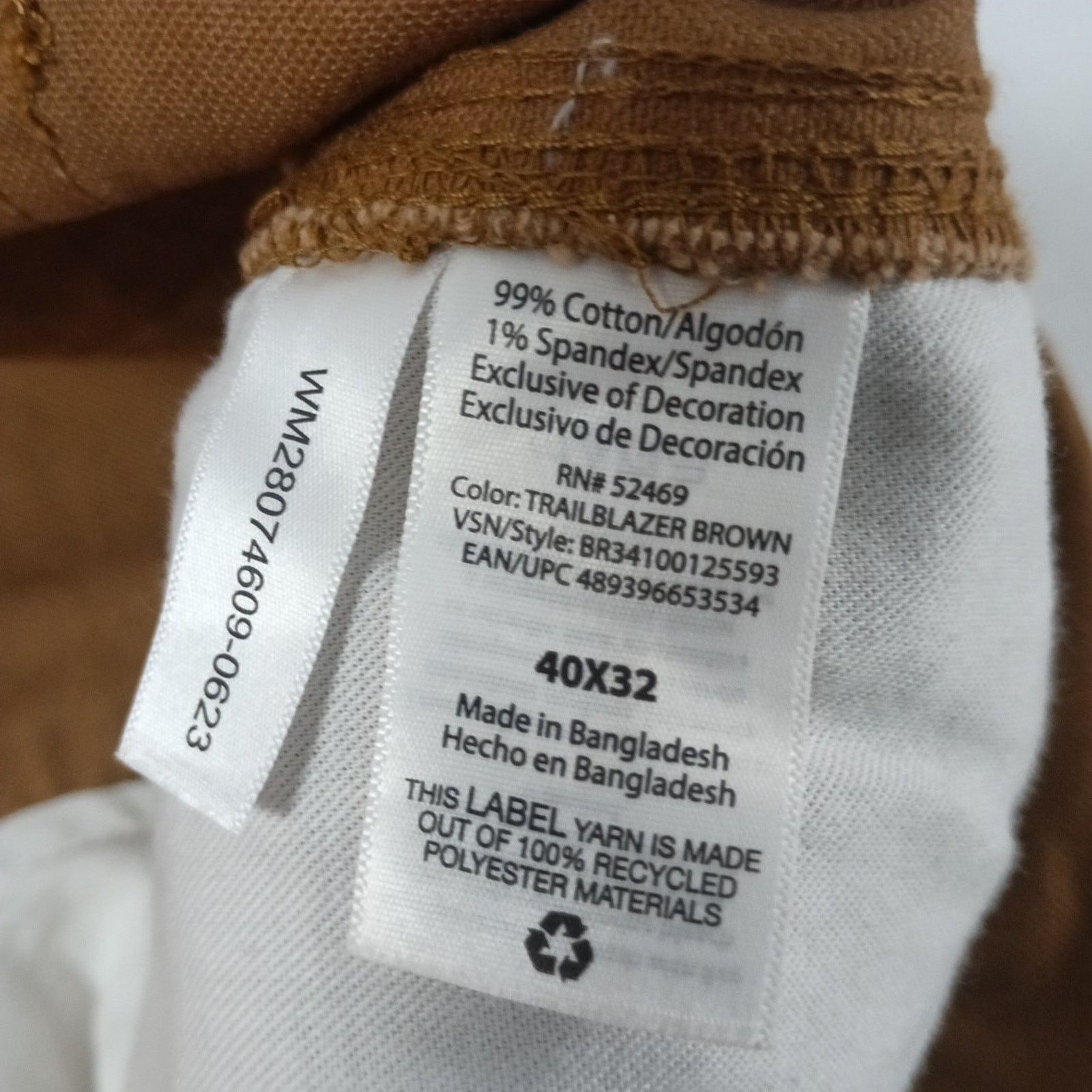 Other Brahma Work Carpenter Pants Men Size 40x32 Relaxed Fit Brown Size US 40 / EU 56 - 5 Thumbnail