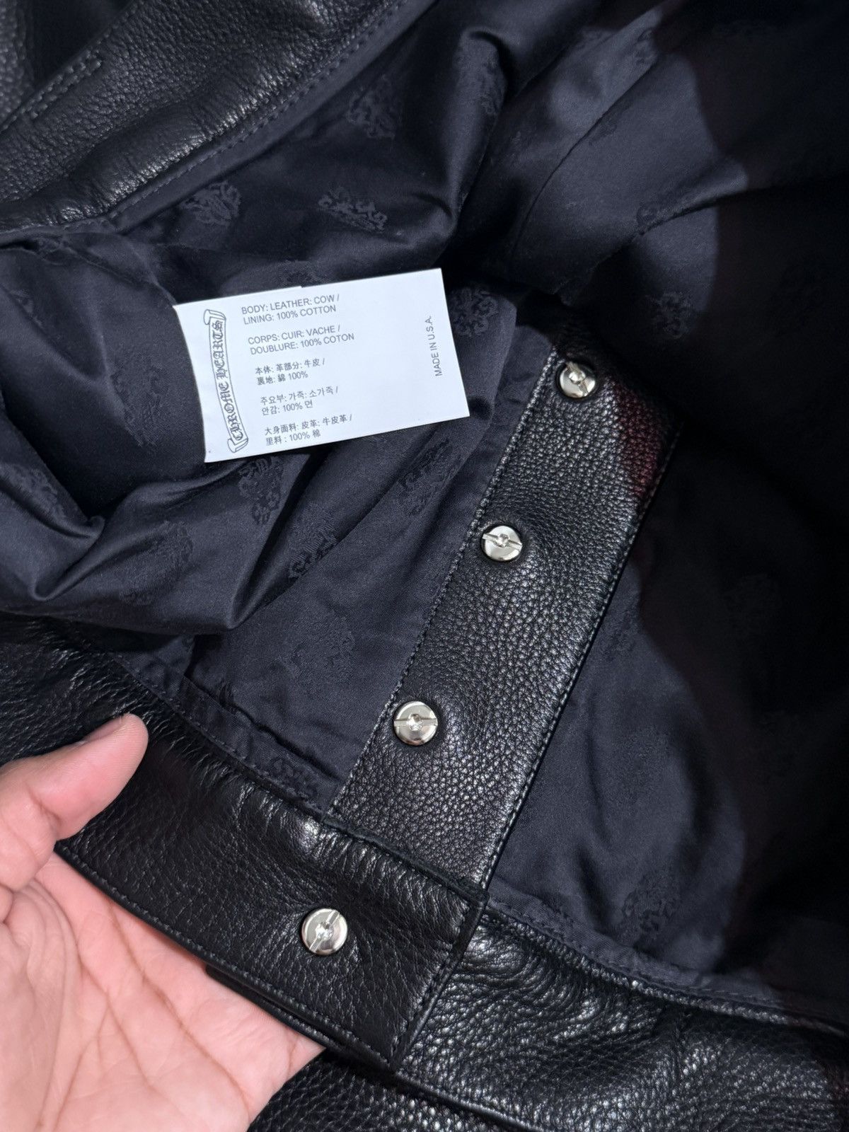 Chrome Hearts Chrome hearts calf leather black double knees Size US 36 / EU 52 - 15 Thumbnail