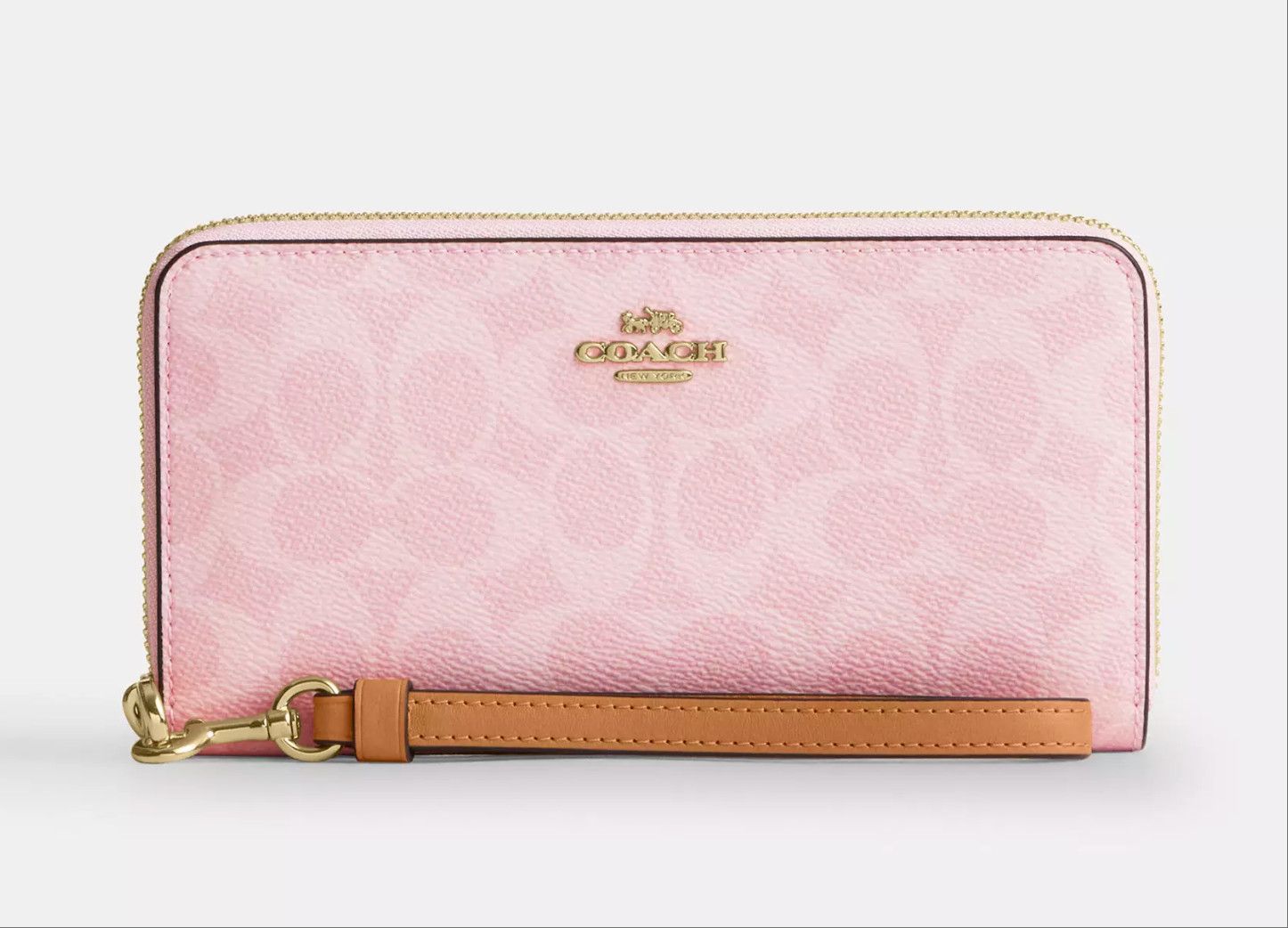 Coach Long Zip Around Wallet In Signature Canvas CEC20 Size ONE SIZE - 7 Thumbnail