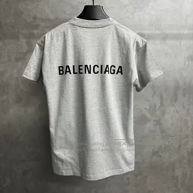 Balenciaga Balenciaga Gray Logo Printed Vintage Plain Short Sleeve T- Size US XS / EU 42 / 0 - 2 Thumbnail