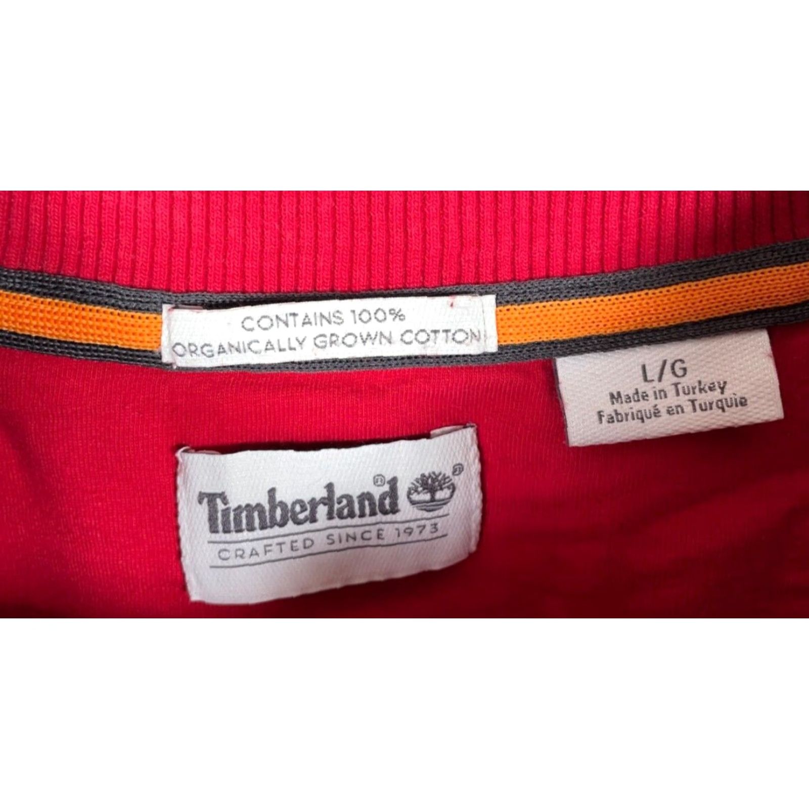 Timberland Timberland Sweatshirt Men’s Large Red Crewneck Embroidered Boot Heavyweight Vintage Pullover Regular Fit Size US L / EU 52-54 / 3 - 4 Thumbnail