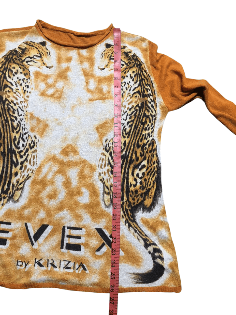 Krizia Evex By Krizia Mesh long Sleeve Leapord Design rare Size M / US 6-8 / IT 42-44 - 17 Thumbnail