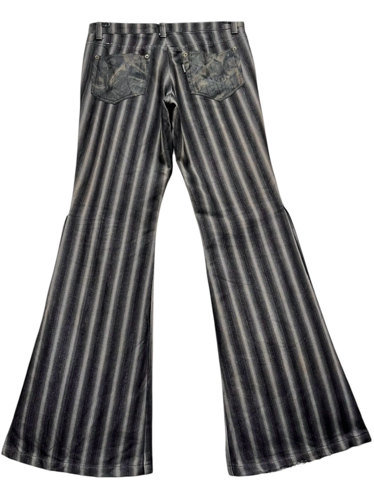 Tornado Mart 🔥TORNADO MART Shadow Stripes Poly-Coat Cotton ULTRA FLARE Size US 30 / EU 46 - 4 Thumbnail