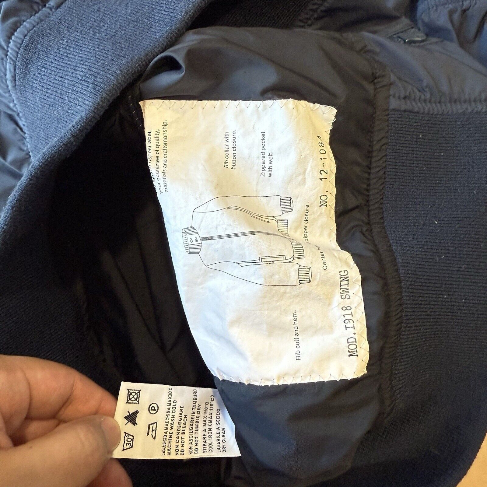 Aspesi Aspesi Swing Jacket Small Blue Full Zip Lightweight Size US S / EU 44-46 / 1 - 7 Thumbnail