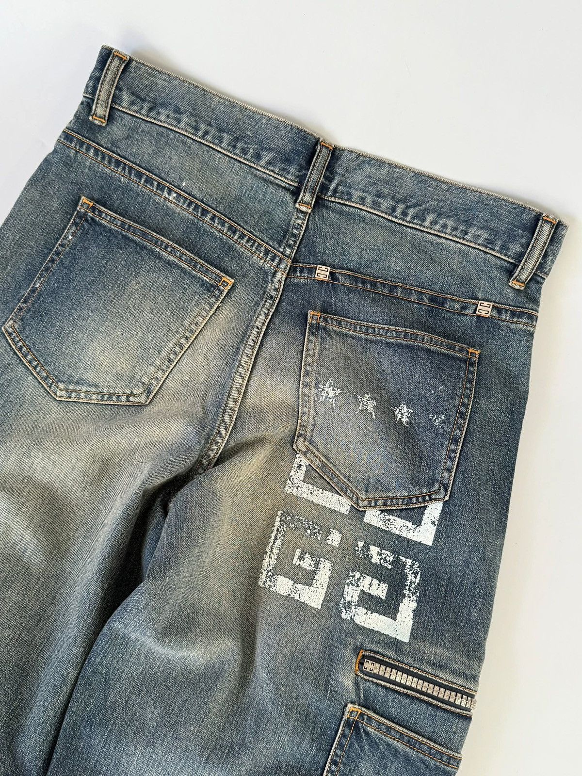 Givenchy Givenchy Straight Leg Cargo Jeans Size US 27 - 3 Thumbnail
