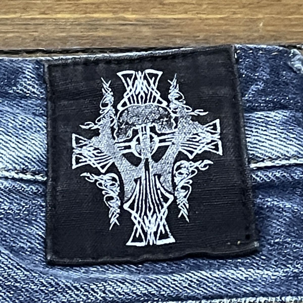 Le Grande Bleu (L.G.B.) Rare Design Vintage Japanese Brand Wild Life Jeans 2000s Size US 32 / EU 48 - 9 Thumbnail