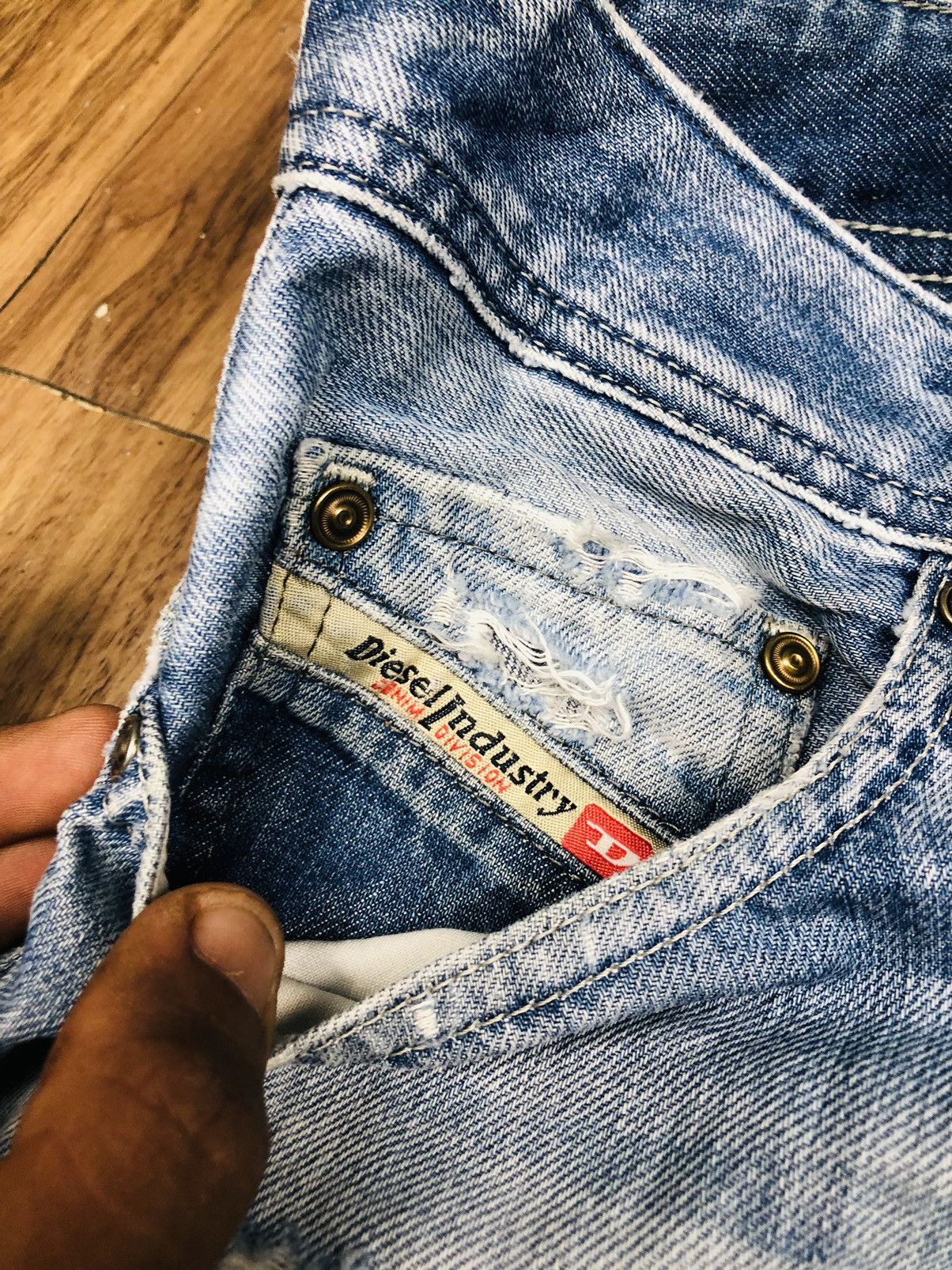 Diesel Diesel Industry Distress Jeans (33) Size US 28 / EU 44 - 10 Thumbnail