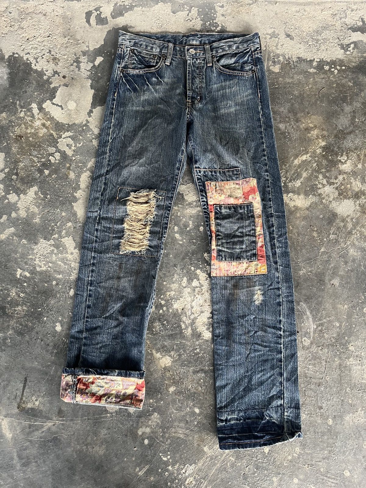 Hysteric Glamour Patchwork Kapital Inspired Denim Size US 31 - 5 Thumbnail