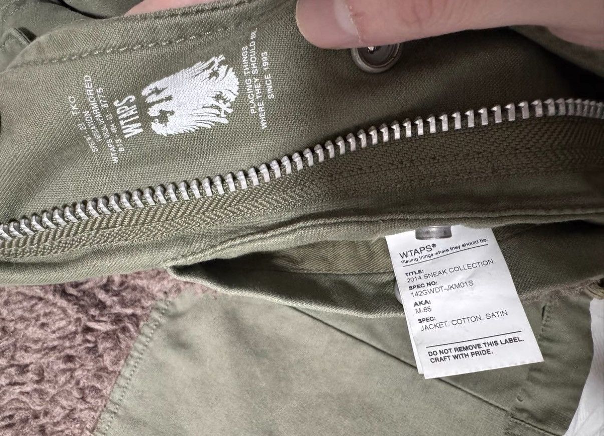 Wtaps WTAPS 14AW Alpaca wool-lined military M65 hooded jacket Size US S / EU 44-46 / 1 - 5 Thumbnail