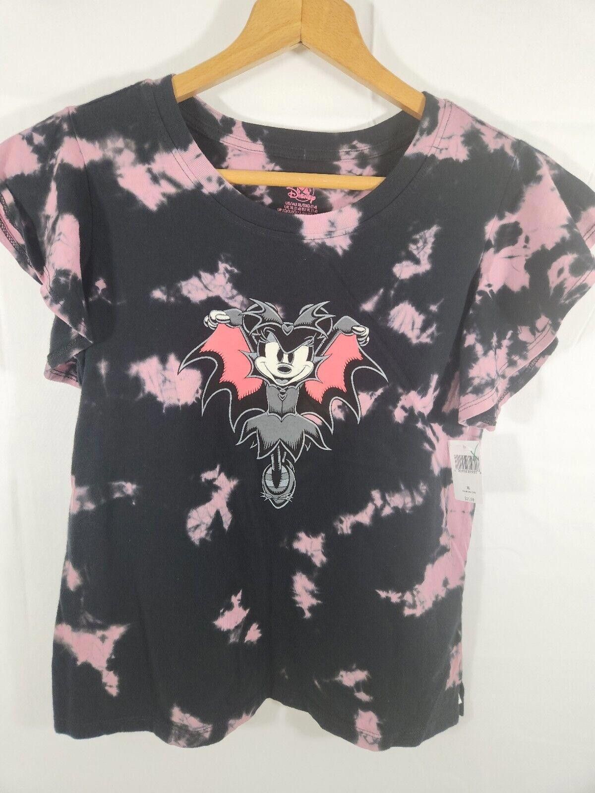 Disney Disney Minnie Mouse Tie-Dye Bat Graphic Tee - Perfect Horror Size XL / US 12-14 / IT 48-50 - 1 Thumbnail