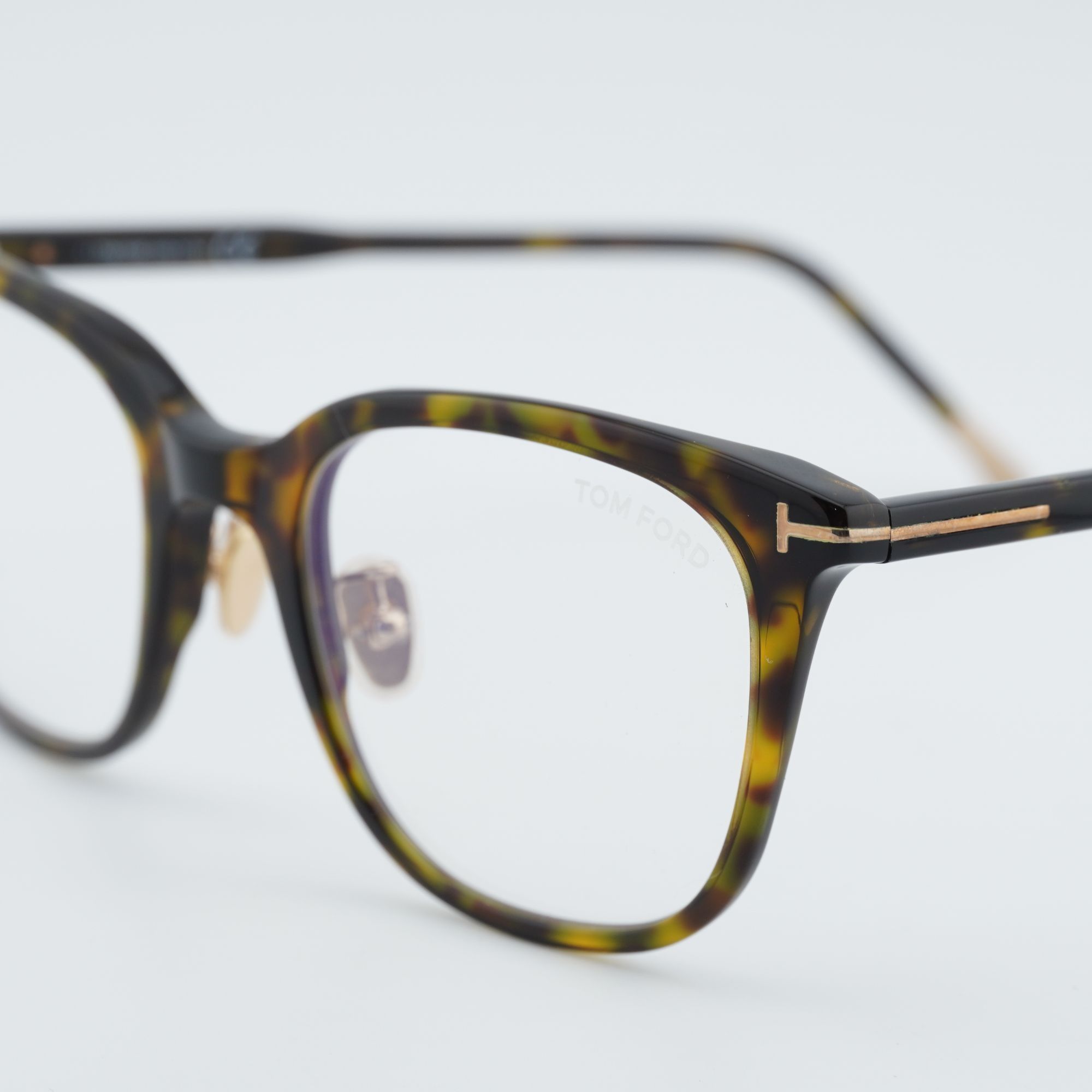 Tom Ford Tom Ford FT5776-D-B 052 Eyeglasses Havana 53mm Square Frame Size ONE SIZE - 2 Thumbnail