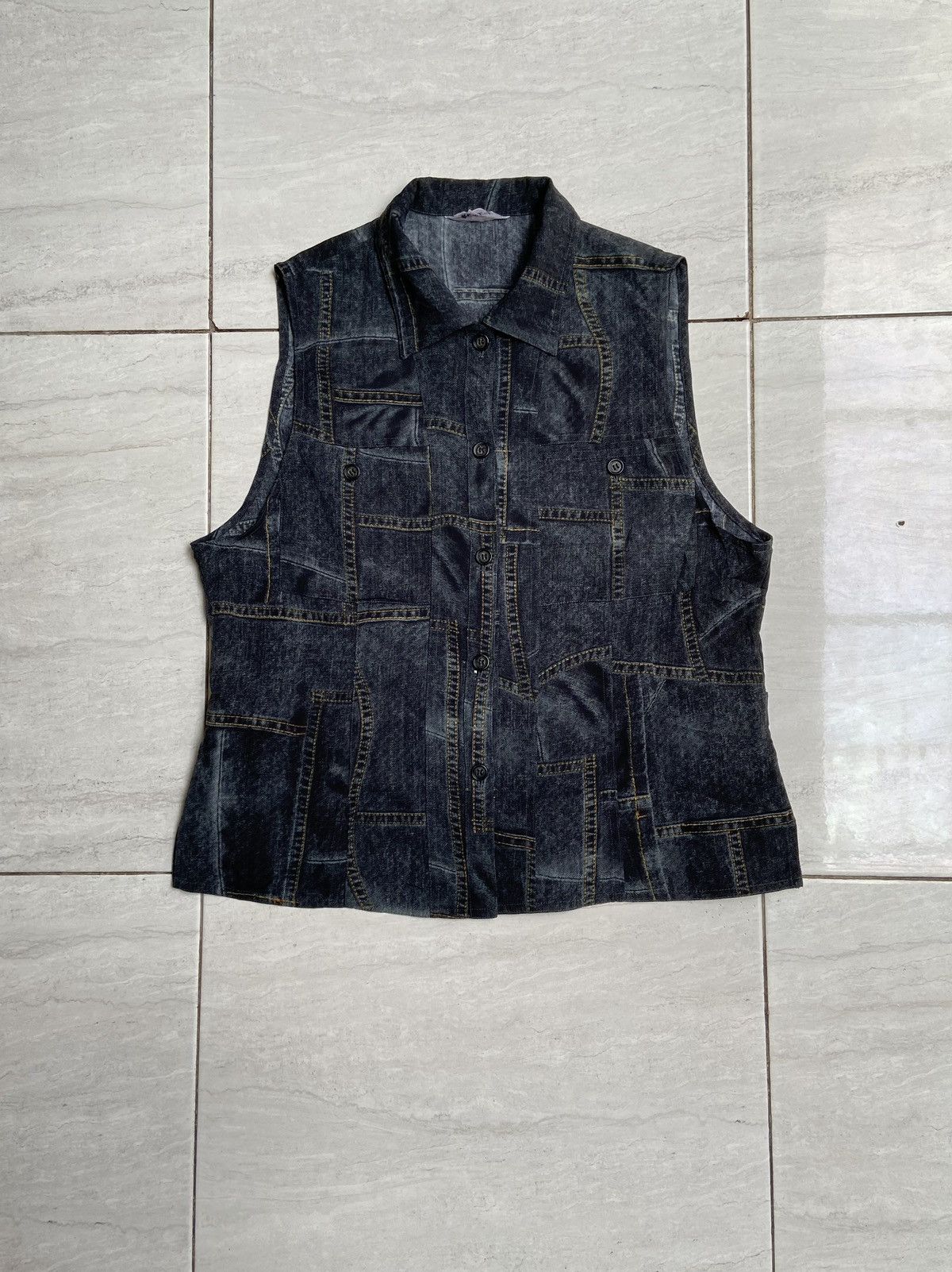 Designer × Japanese Brand BARMARNE Black Vest Size US M / EU 48-50 / 2 - 1 Thumbnail
