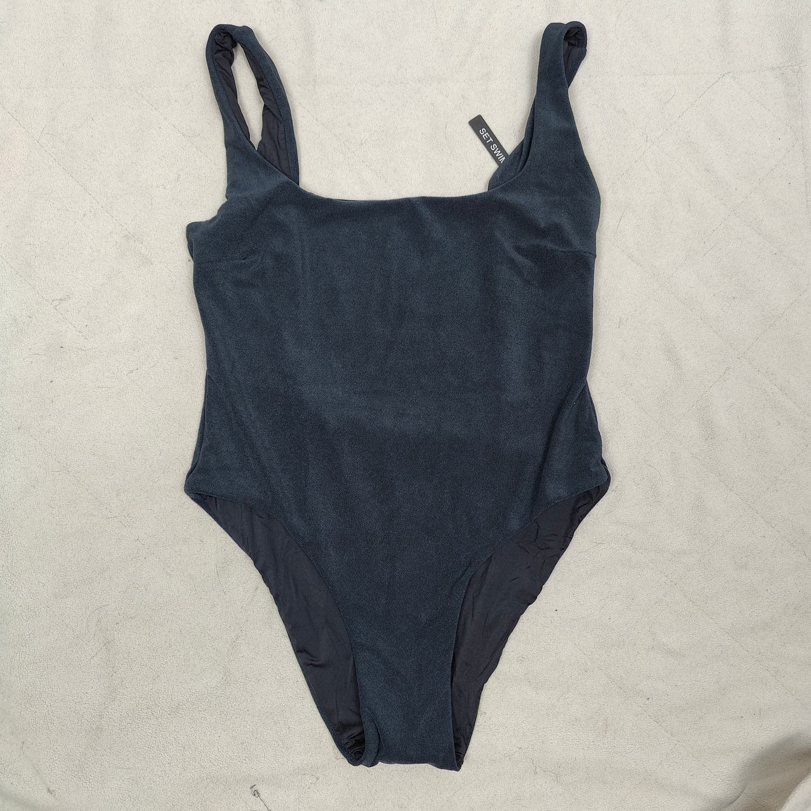 Other Set Active Swim One Piece Swimsuit Womens Medium Black Size ONE SIZE - 1 Thumbnail
