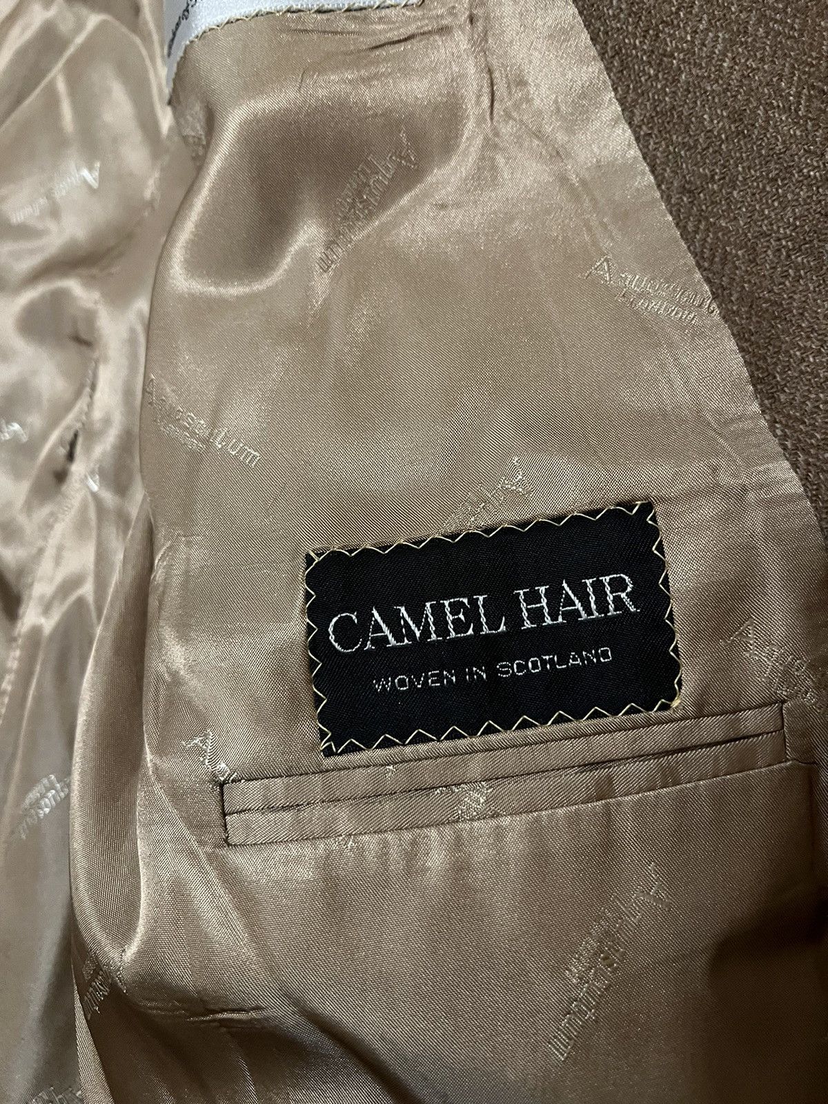 Abercrombie & Fitch × Vintage Vintage Abercrombie Fitch Aquascutum Camel Hair Blazer Size 38R - 7 Thumbnail