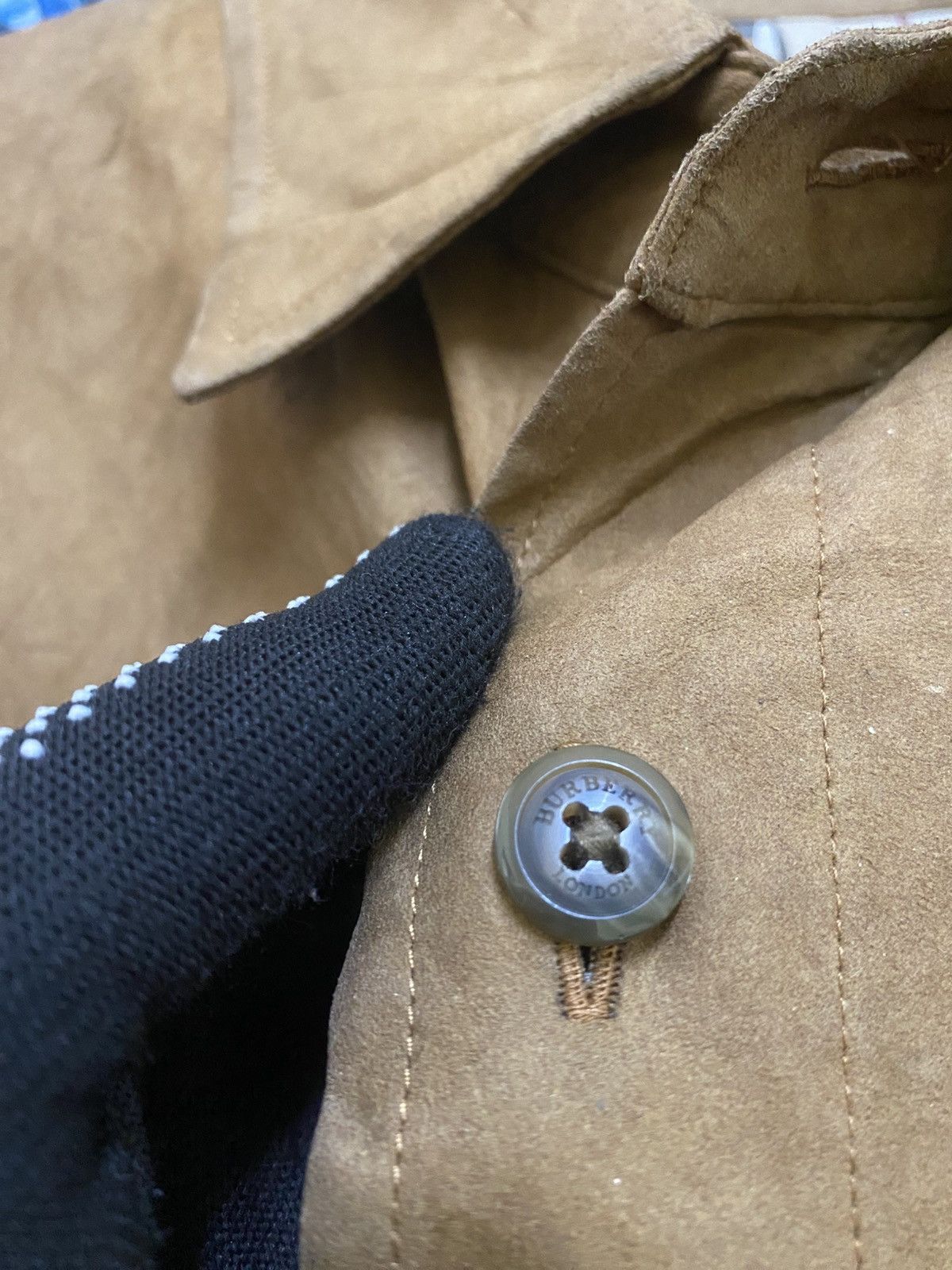 Burberry Vintage Burberry London Brown Faux Suede Car Coat Nova Check Size US M / EU 48-50 / 2 - 7 Thumbnail