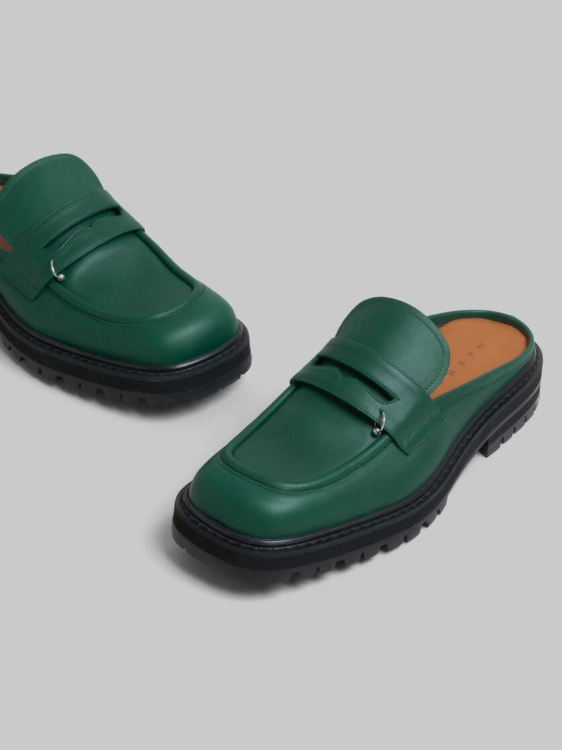 o1w1db11225 Piercing 2.0 Chunky Sabot Loafer in Green