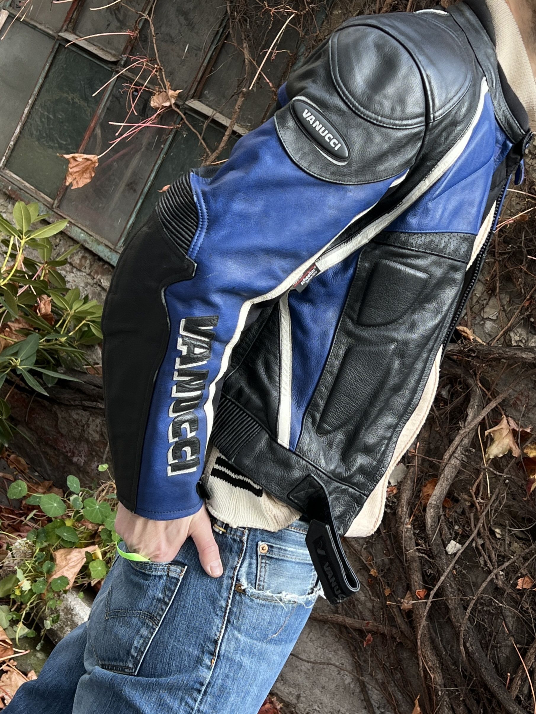 Japanese Brand VTG racing leather jacket biker balenciaga rick owens style Size US S / EU 44-46 / 1 - 9 Thumbnail