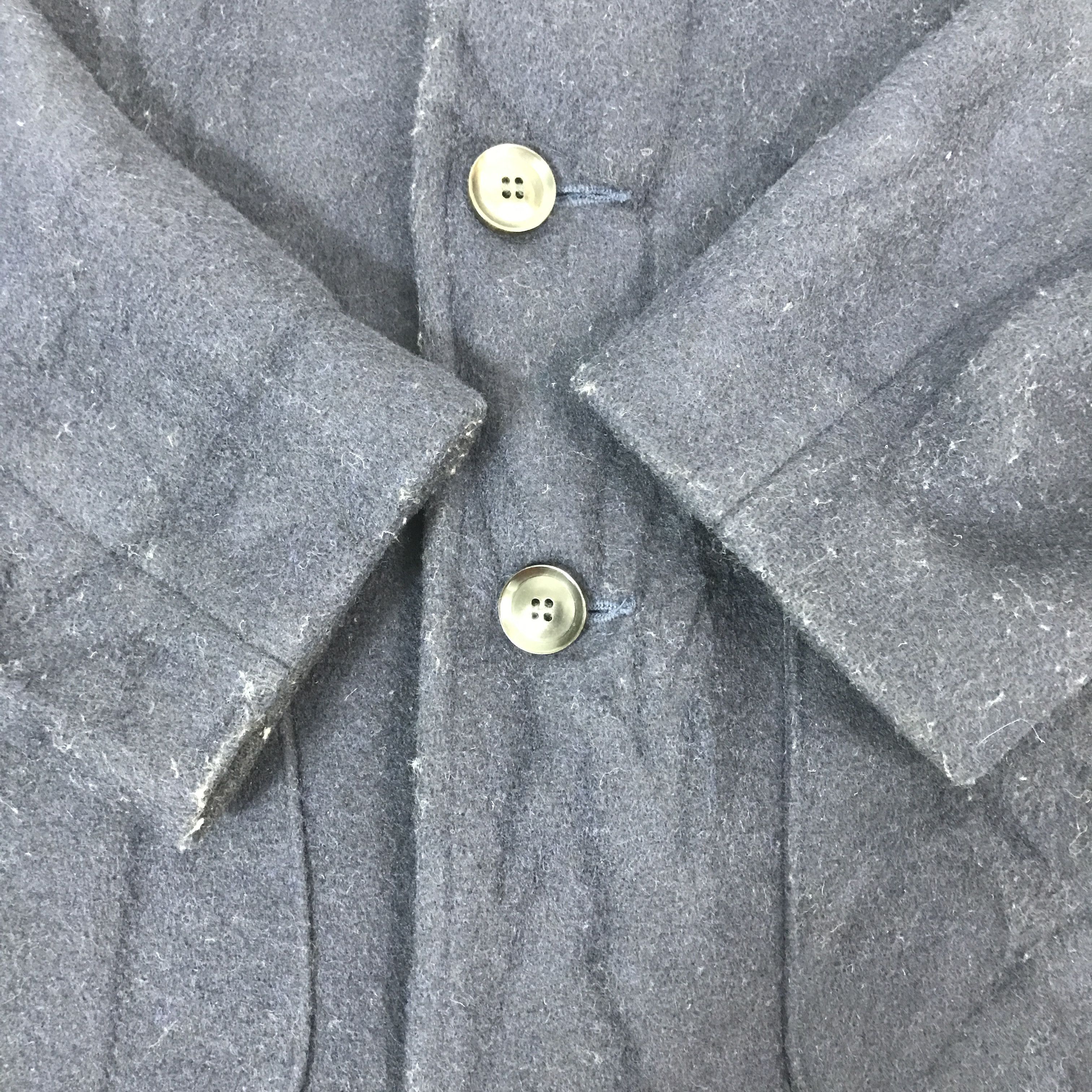 Danton Vtg Dantom Japan Wool button Design Kimono collar jacket Size US L / EU 52-54 / 3 - 7 Thumbnail