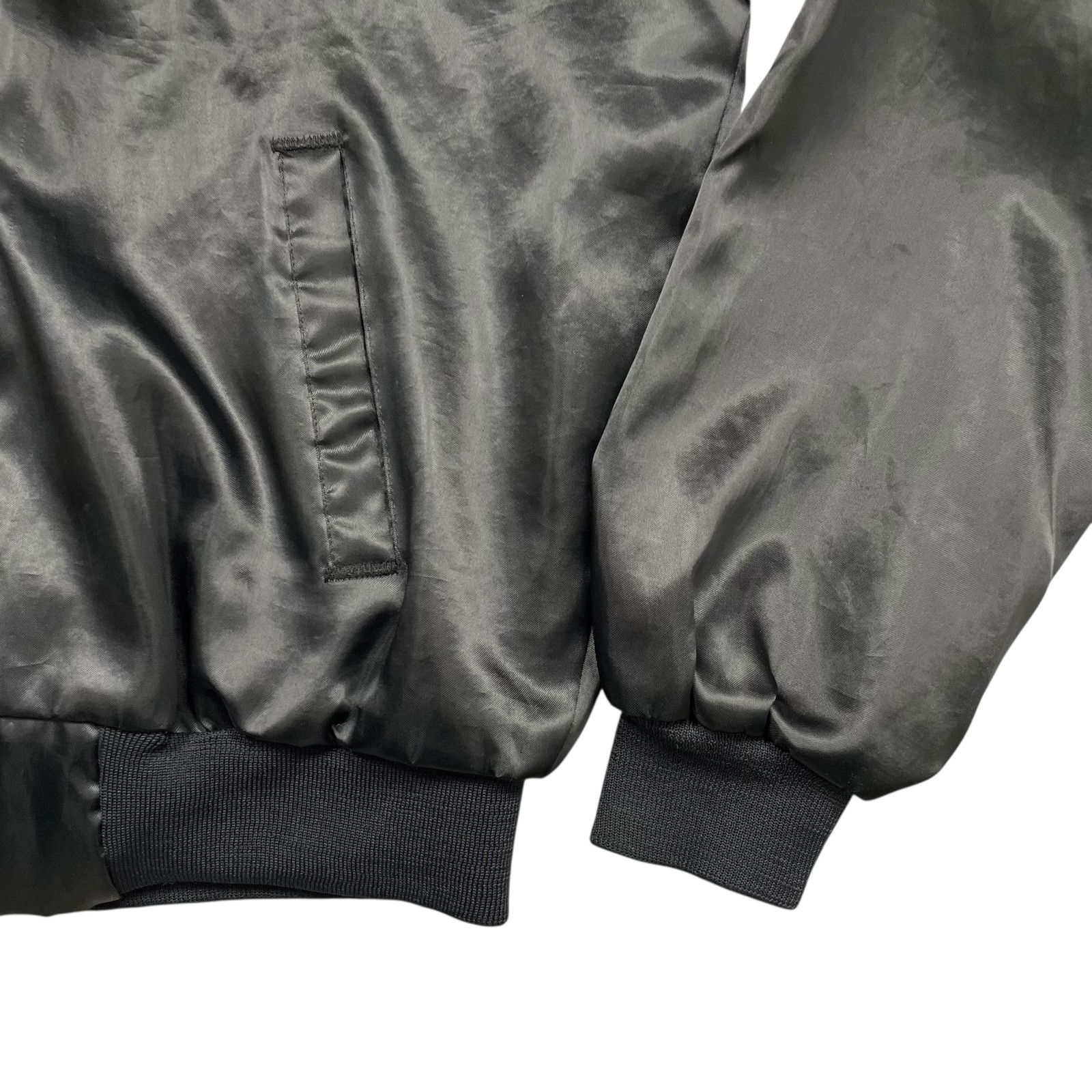 NFL VTG 90s NEW ORLEANS SAINTS CHALK LINE SATIN JACKET BLACK L Size US L / EU 52-54 / 3 - 3 Thumbnail