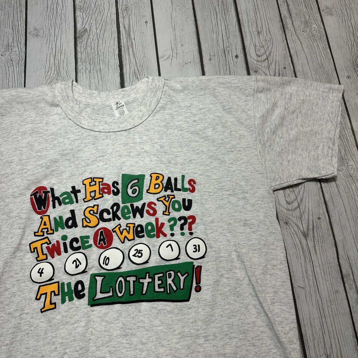 Vintage Vintage Lottery tee Size US XL / EU 56 / 4 - 3 Thumbnail