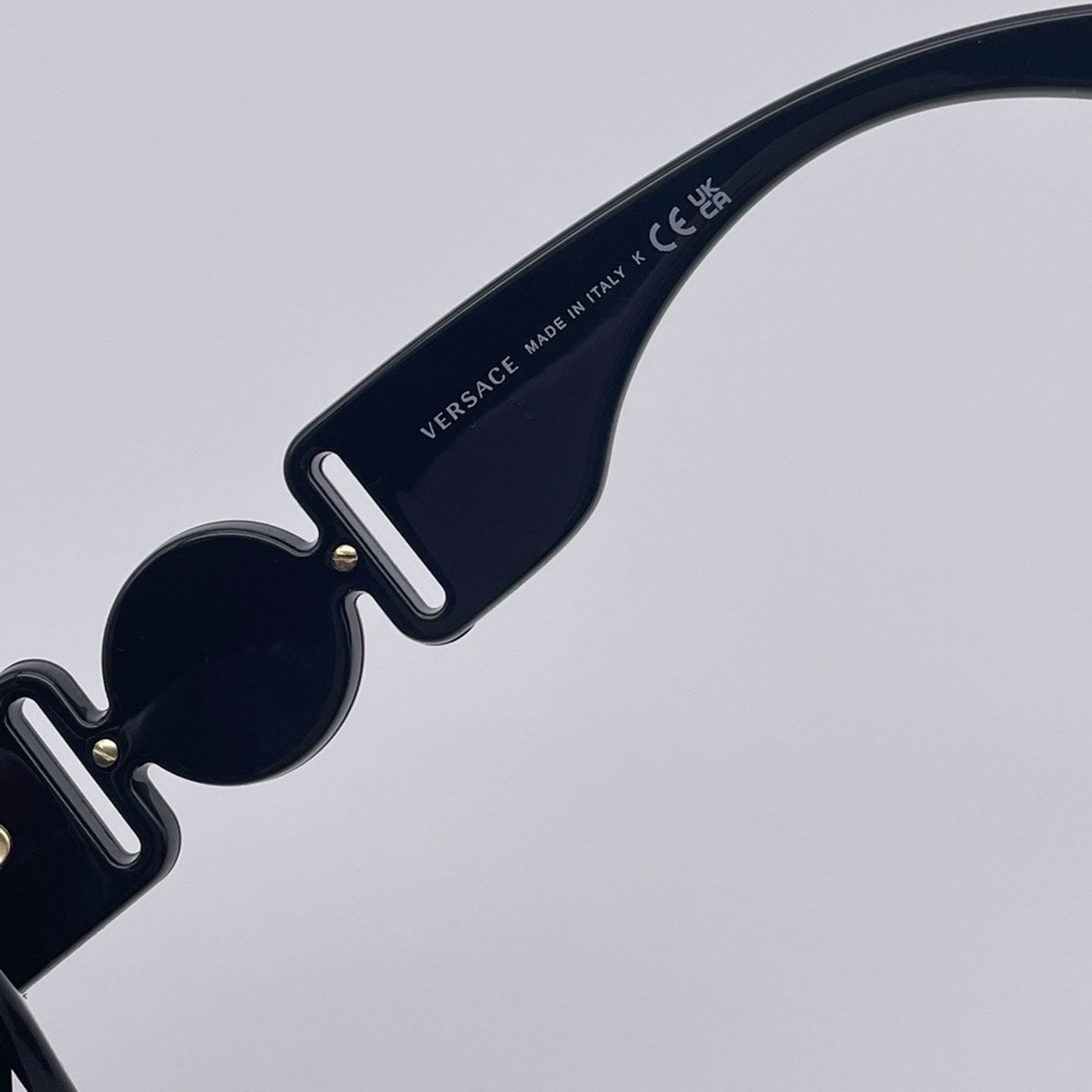 Versace NEW VERSACE VE4361 536087 Black/Dark Grey Unisex Sunglasses Size ONE SIZE - 6 Thumbnail