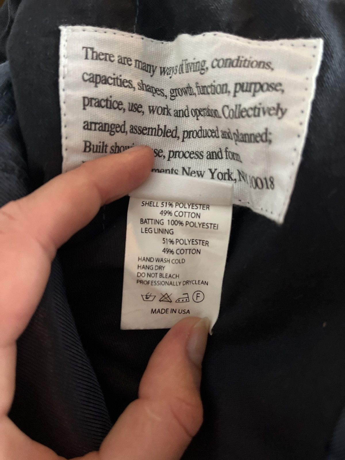Engineered Garments Engineered Garments size 30 E-1 Quilted Twill Lining Pants Size US 30 / EU 46 - 11 Thumbnail