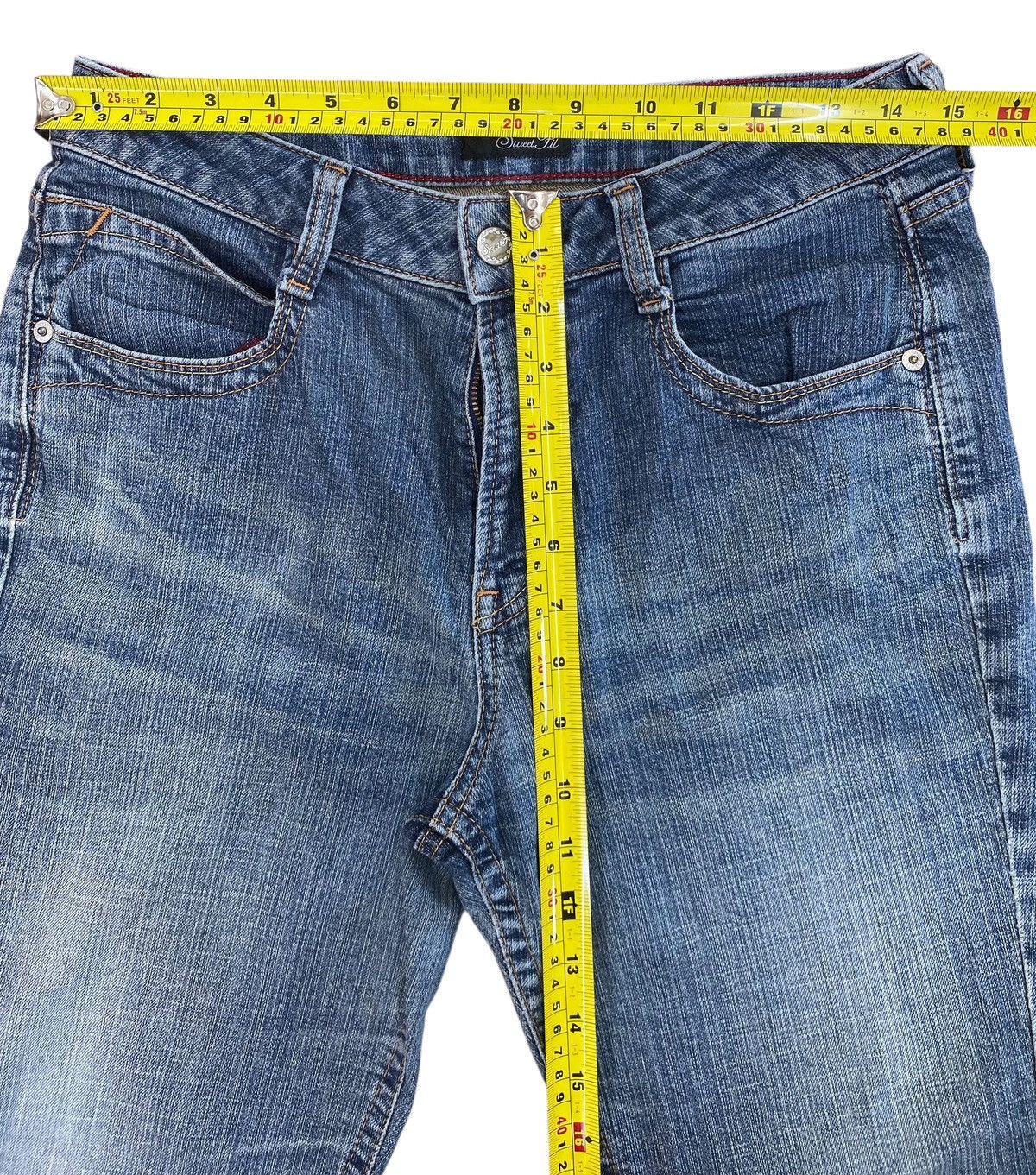 Japanese Brand Japanese Brand Medium Blue Wash Style Flare Jeans Size US 30 / EU 46 - 8 Thumbnail