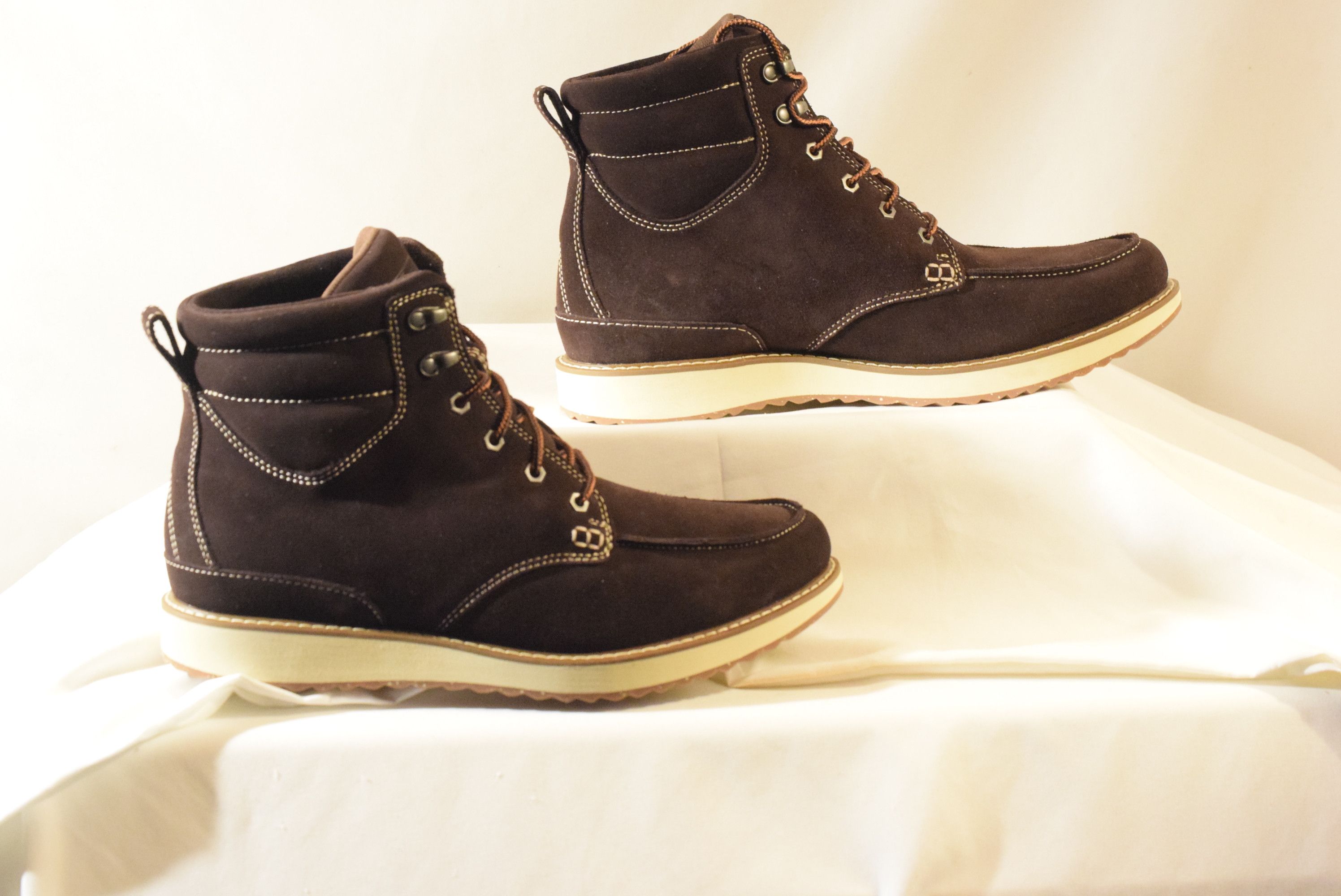 L.L. Bean L.L. Bean Stonington Boots, Men's Suede Moc-Toe Size US 13 / EU 46 - 3 Thumbnail
