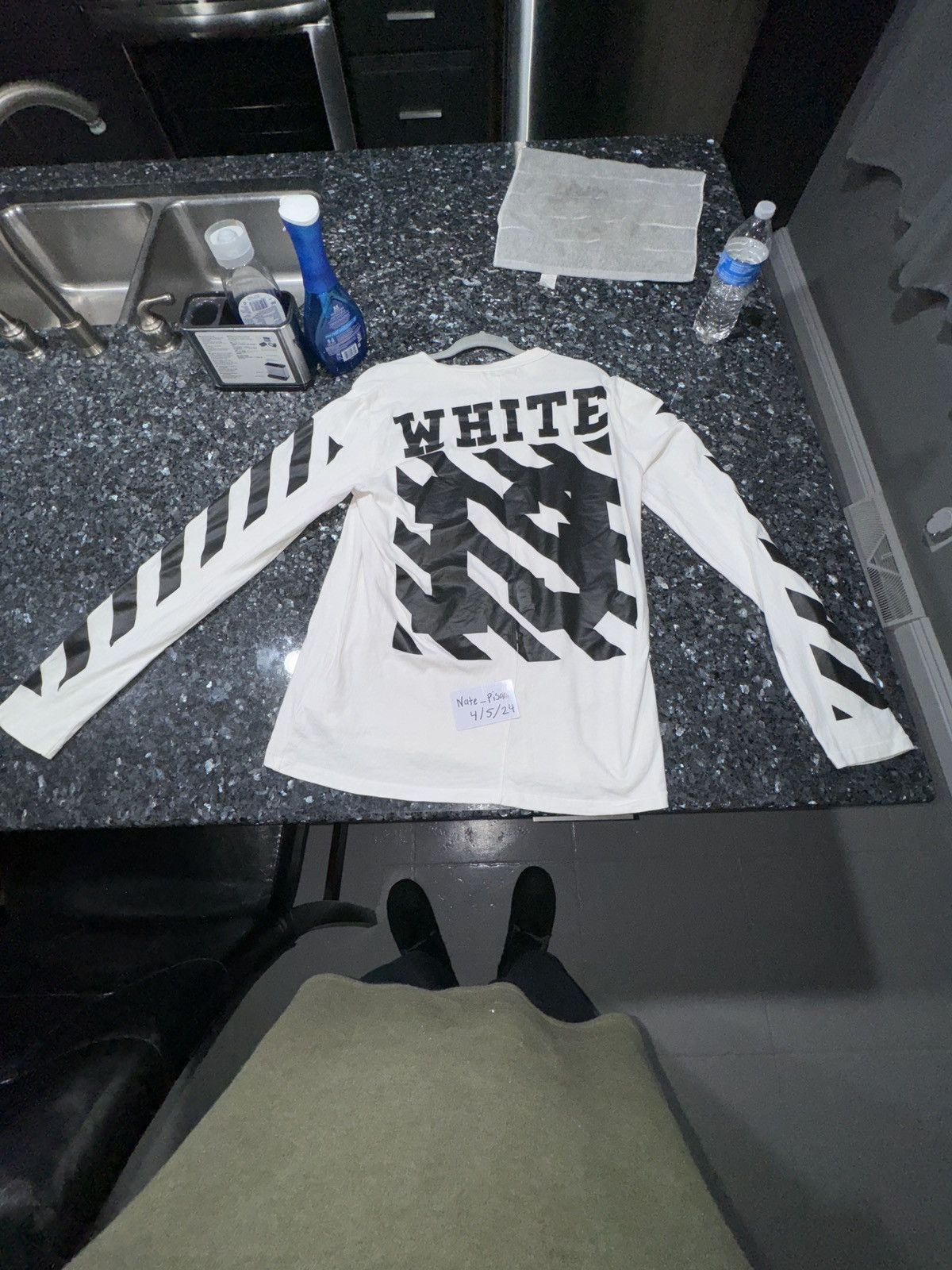 Off-White Off white long sleeve black and white Size US L / EU 52-54 / 3 - 6 Thumbnail