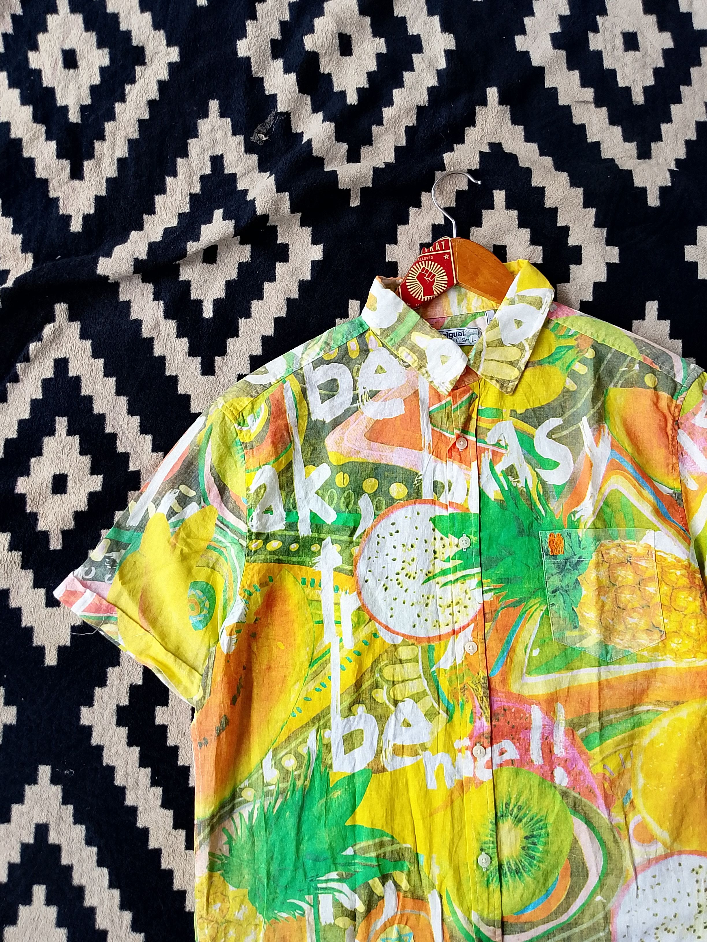 Desigual 90s Y2K Desigual Psychedelic Art Shirt Retro Underground Size US L / EU 52-54 / 3 - 3 Thumbnail