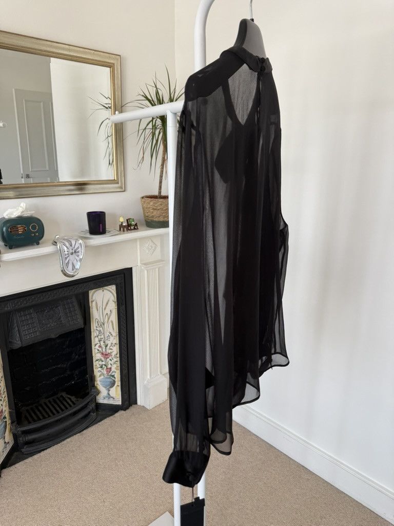 Saint Laurent Paris FW23' Saint Laurent Silk Blouse in Muslin Crepe Size US L / EU 52-54 / 3 - 5 Thumbnail