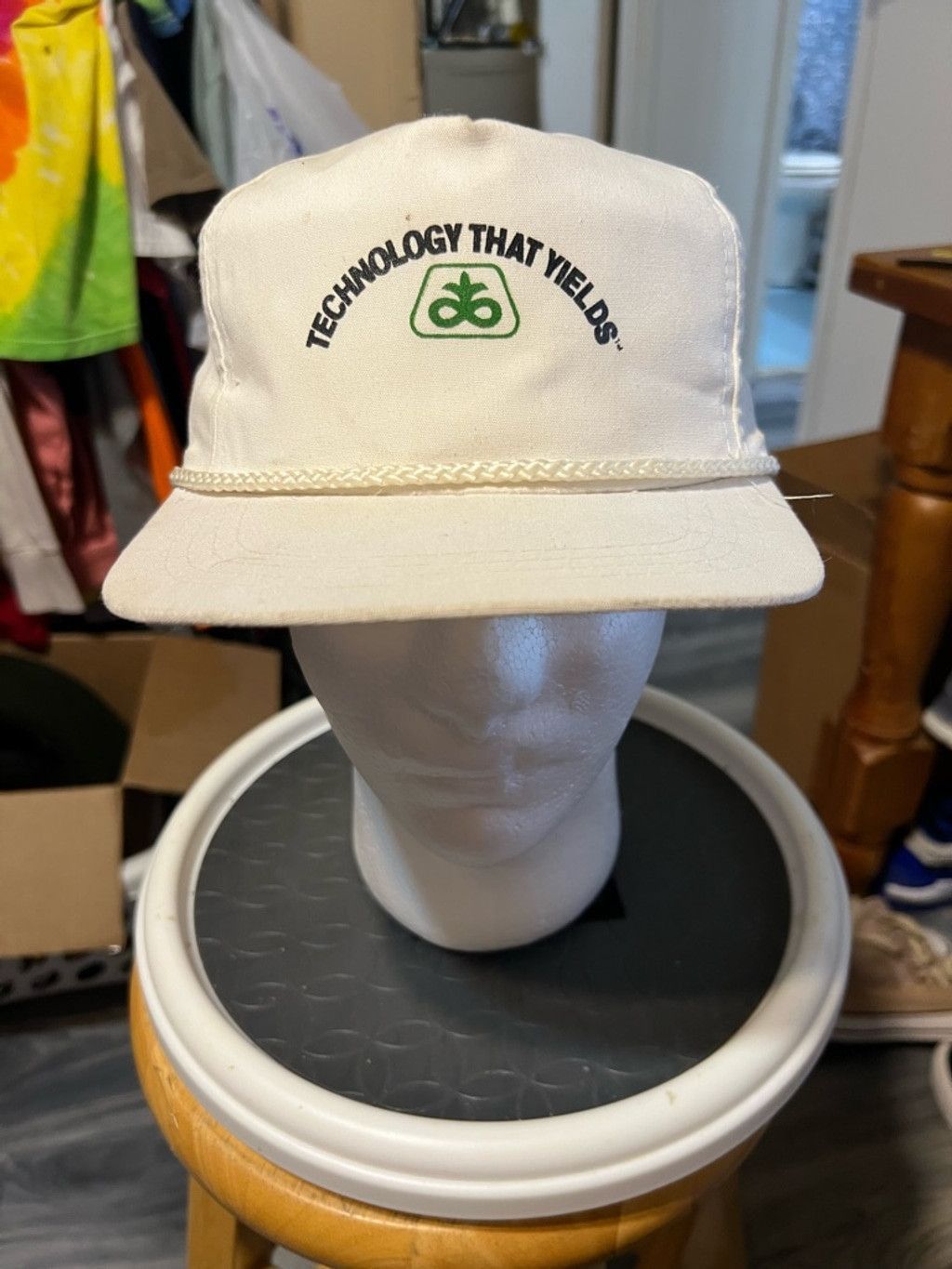 Vintage Unisex Yupoong Pioneer Seed Hat One Size White Size ONE SIZE - 1 Thumbnail