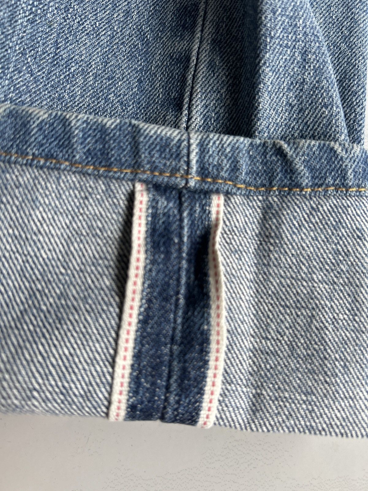 Kapital Vintage Levis Big E Selvedge Distressed Denim Jeans Size US 28 / EU 44 - 4 Thumbnail