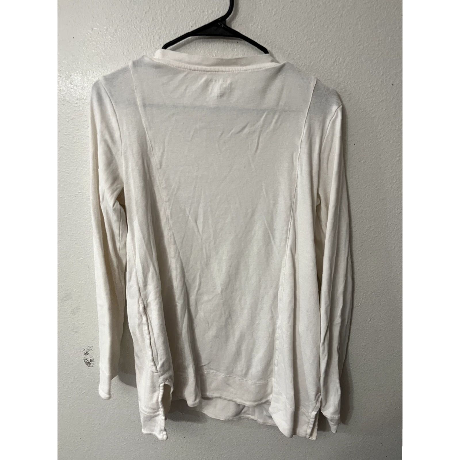 Vintage Chico's The Ultimate Tee Womens Shirt Regular Size 0 White Long Sleeve Crew Neck T-Shirt Size XS / US 0-2 / IT 36-38 - 3 Thumbnail