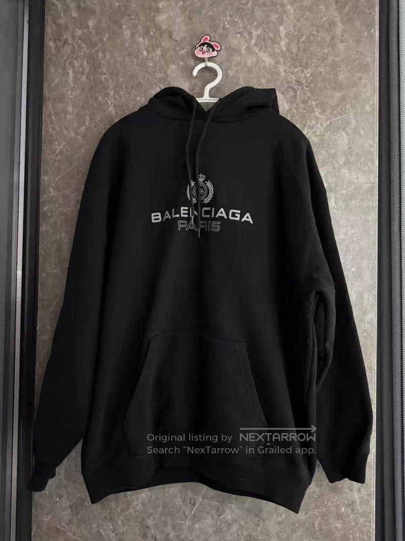 Balenciaga Balenciaga Letter Printed Wheat Hooded Sweatshirt Size US L / EU 52-54 / 3 - 6 Thumbnail