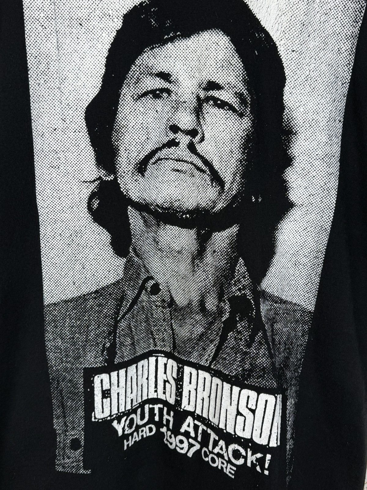 Band Tees Vintage Charles Bronson Youth Attack Thrashcore T-Shirt M Size US M / EU 48-50 / 2 - 2 Thumbnail