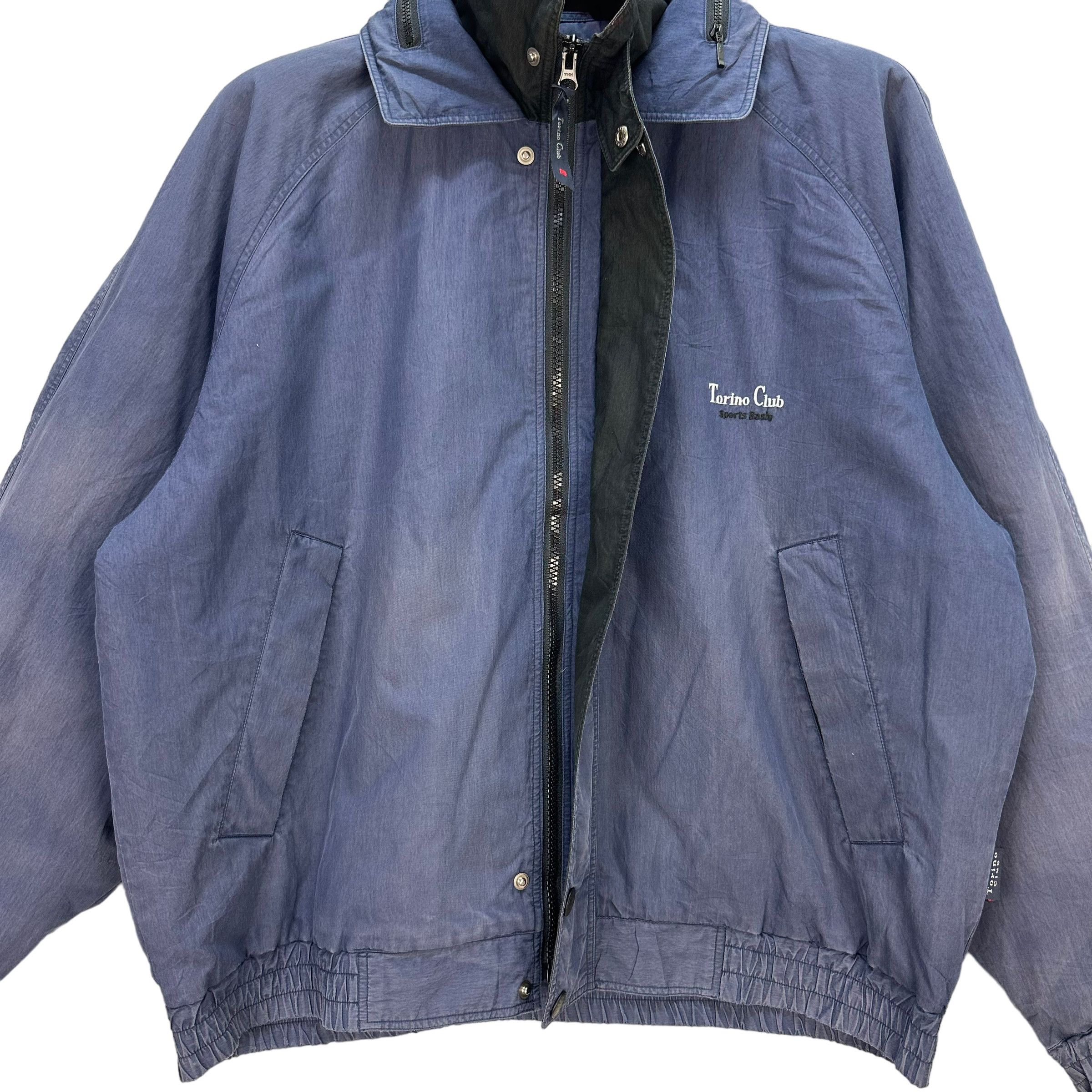 Japanese Brand TRASHED🔥 TORINO CLUB NECK LOGO JACKET #7539-151 Size US L / EU 52-54 / 3 - 10 Thumbnail