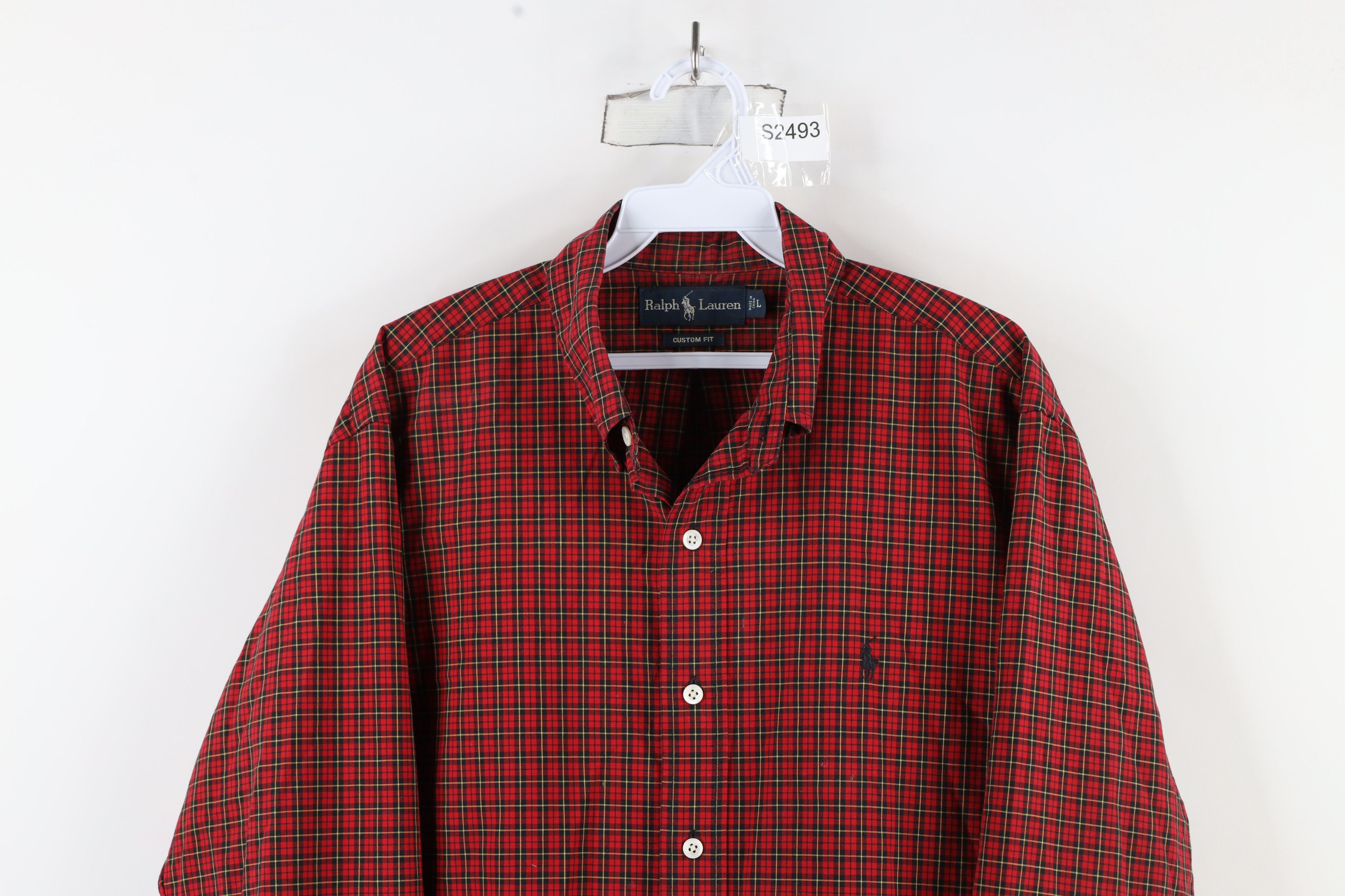 Ralph Lauren × Vintage Vintage 90s Ralph Lauren Collared Button Down Shirt Plaid Size US L / EU 52-54 / 3 - 2 Thumbnail